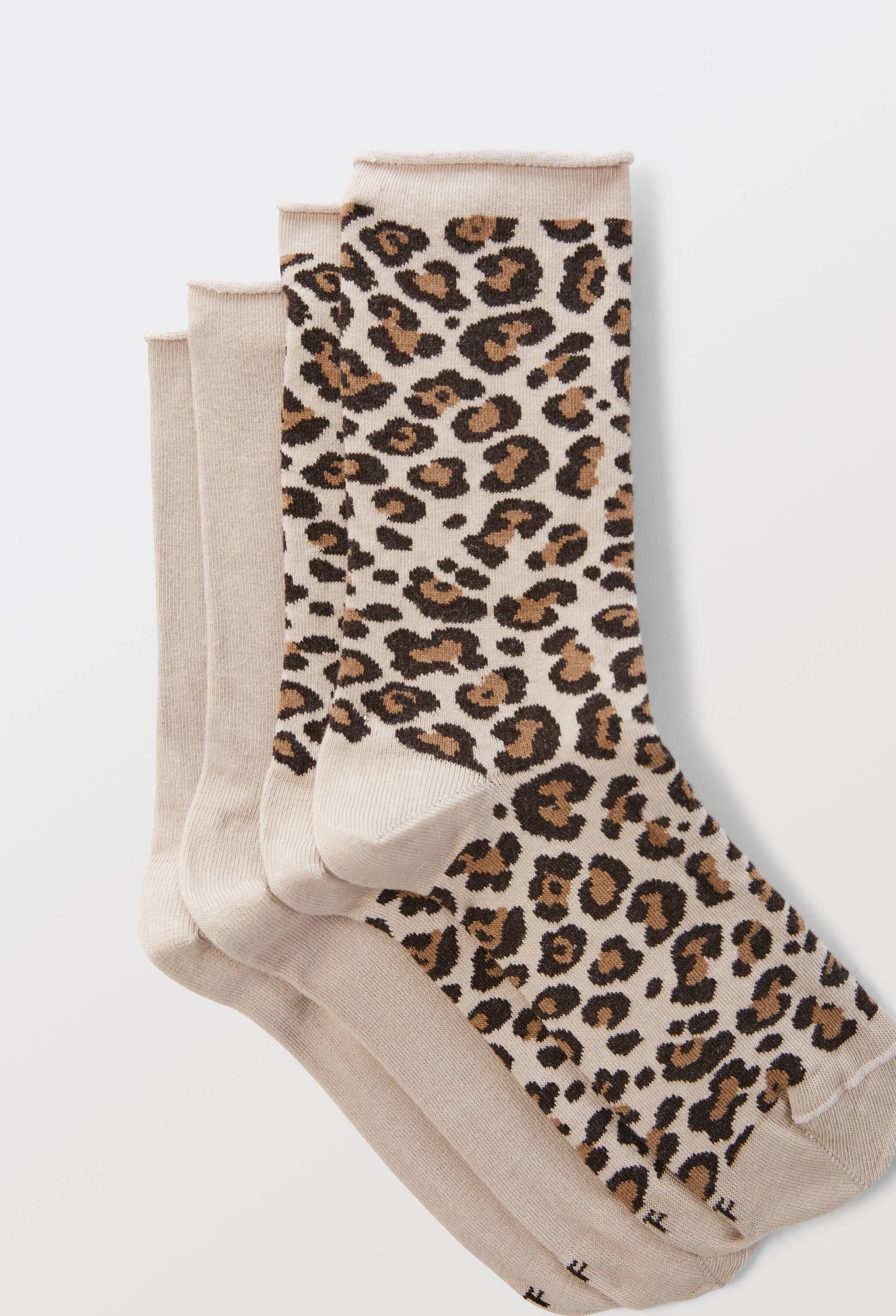 Le lot de 2 chaussette, Brun clair, swatch image