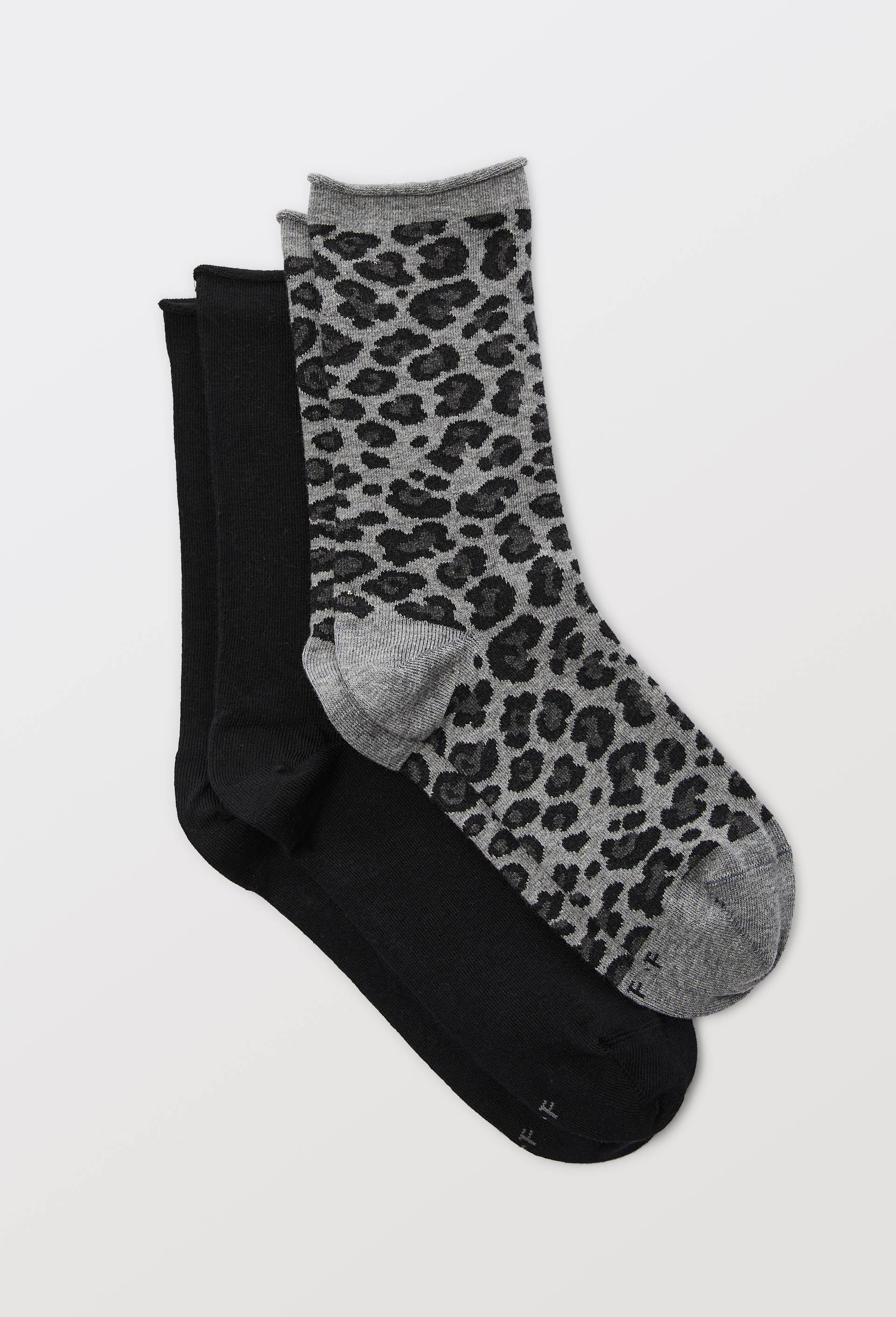 Le lot de 2 chaussette, Gris fonc&eacute;, large image number 0