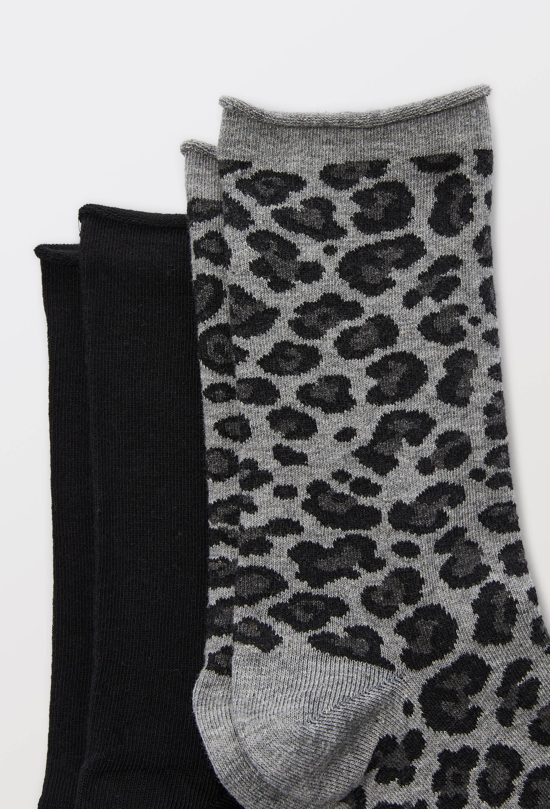 Le lot de 2 chaussette, Gris fonc&eacute;, large image number 1