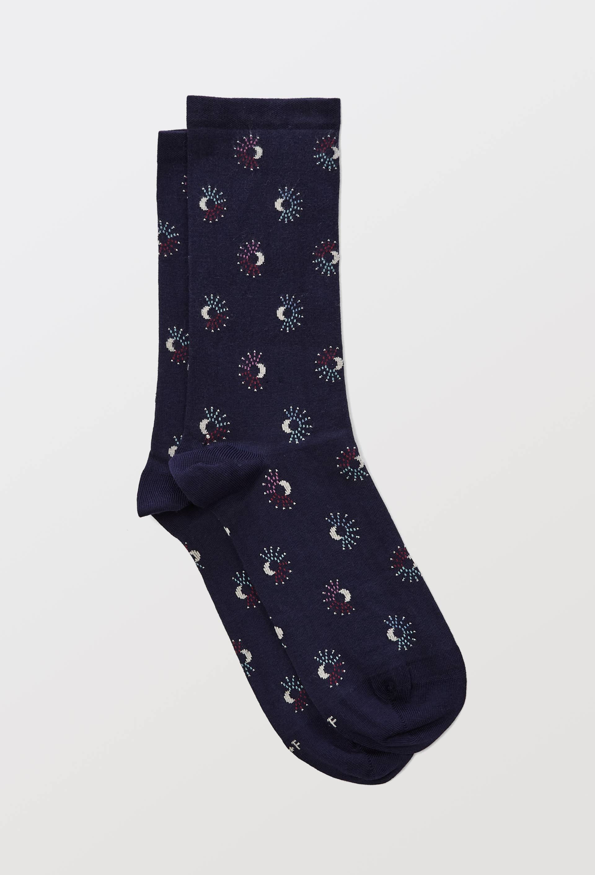 Chaussettes fantaisie Bleuforet, Bleu fonc&eacute;, large image number 1.0
