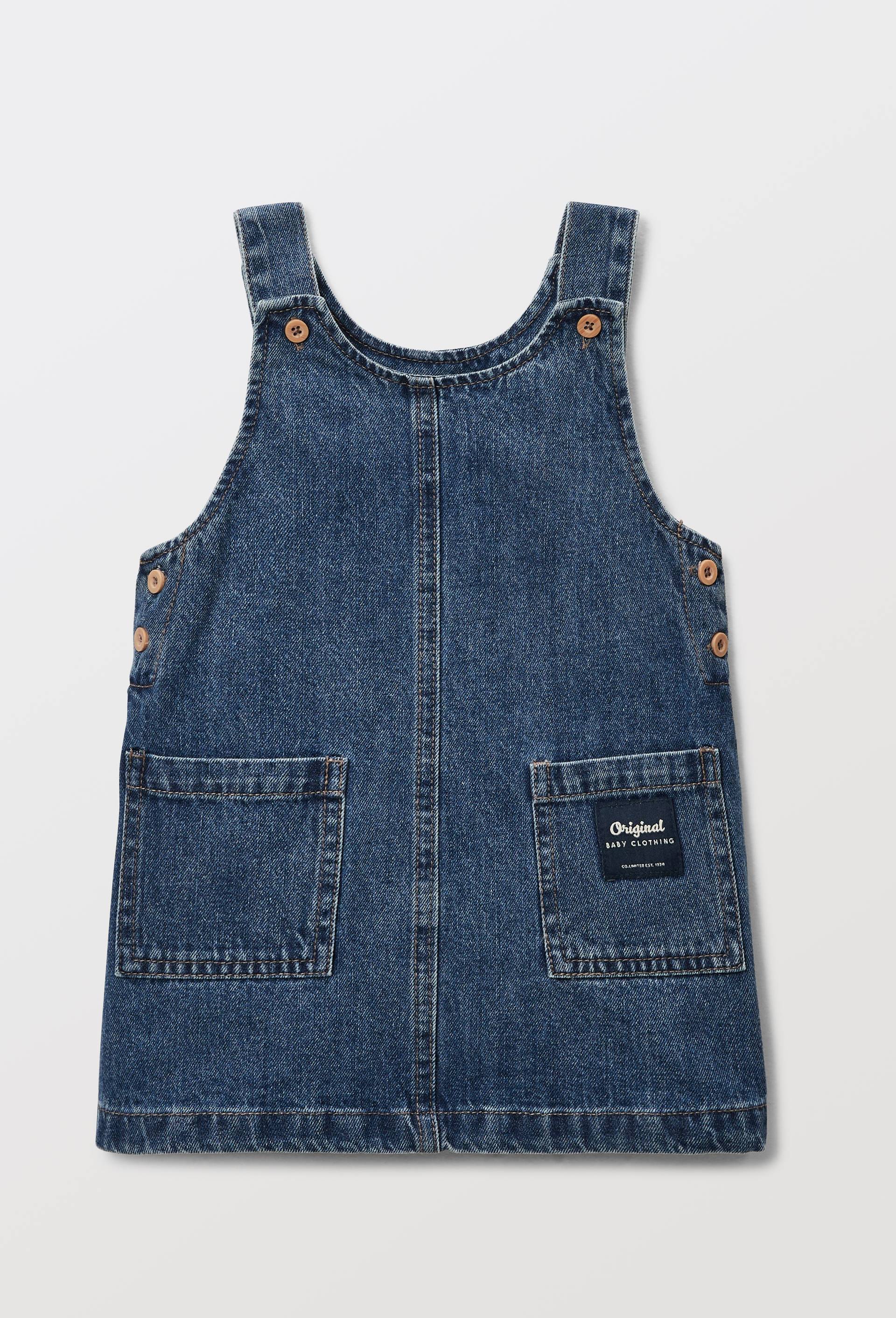 Robe en jean en coton BIO GOTS, Bleu fonc&eacute;, large image number 0.0