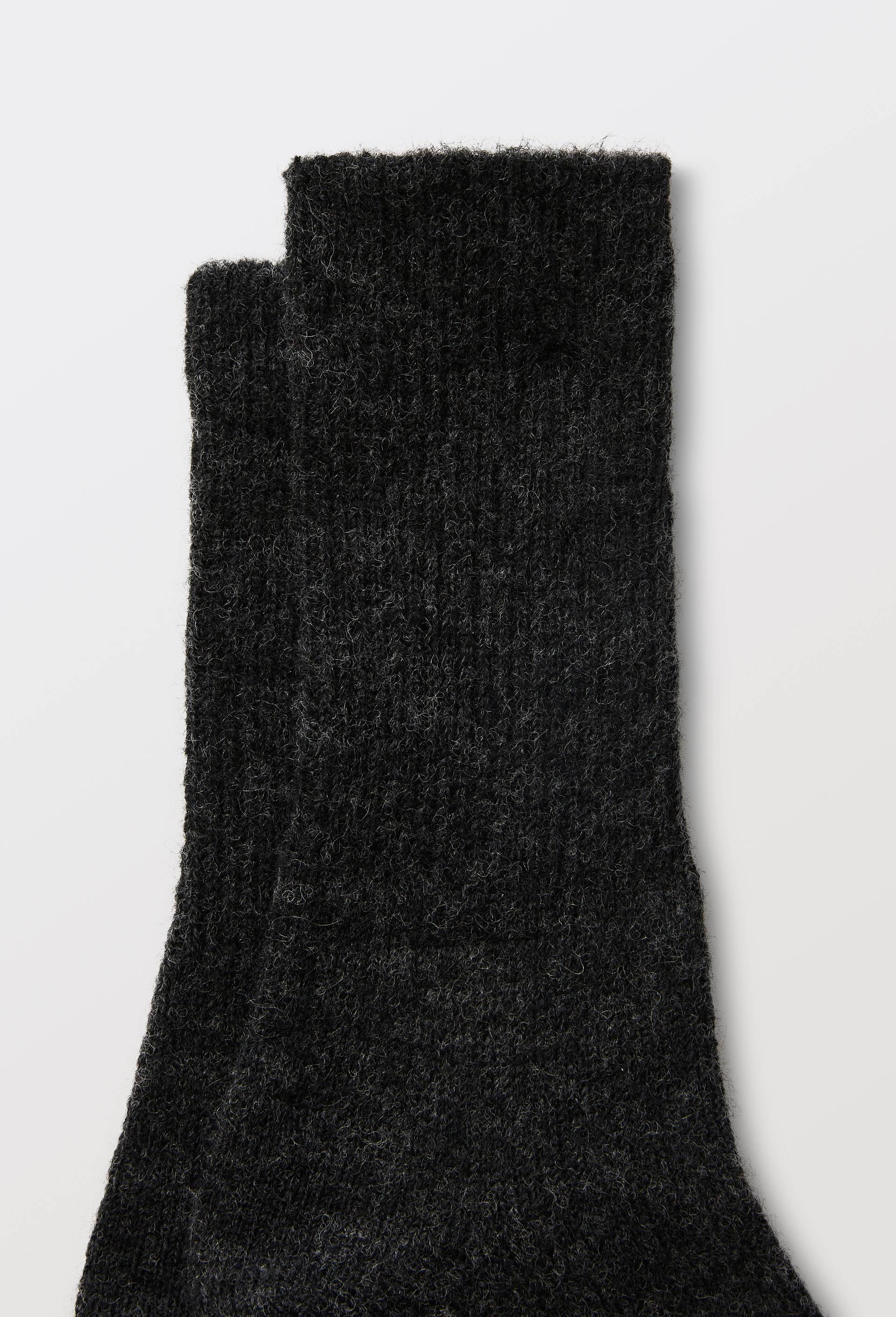 Chaussettes en laine et Alpaga BLEUFORET, Gris fonc&eacute;, large image number 2