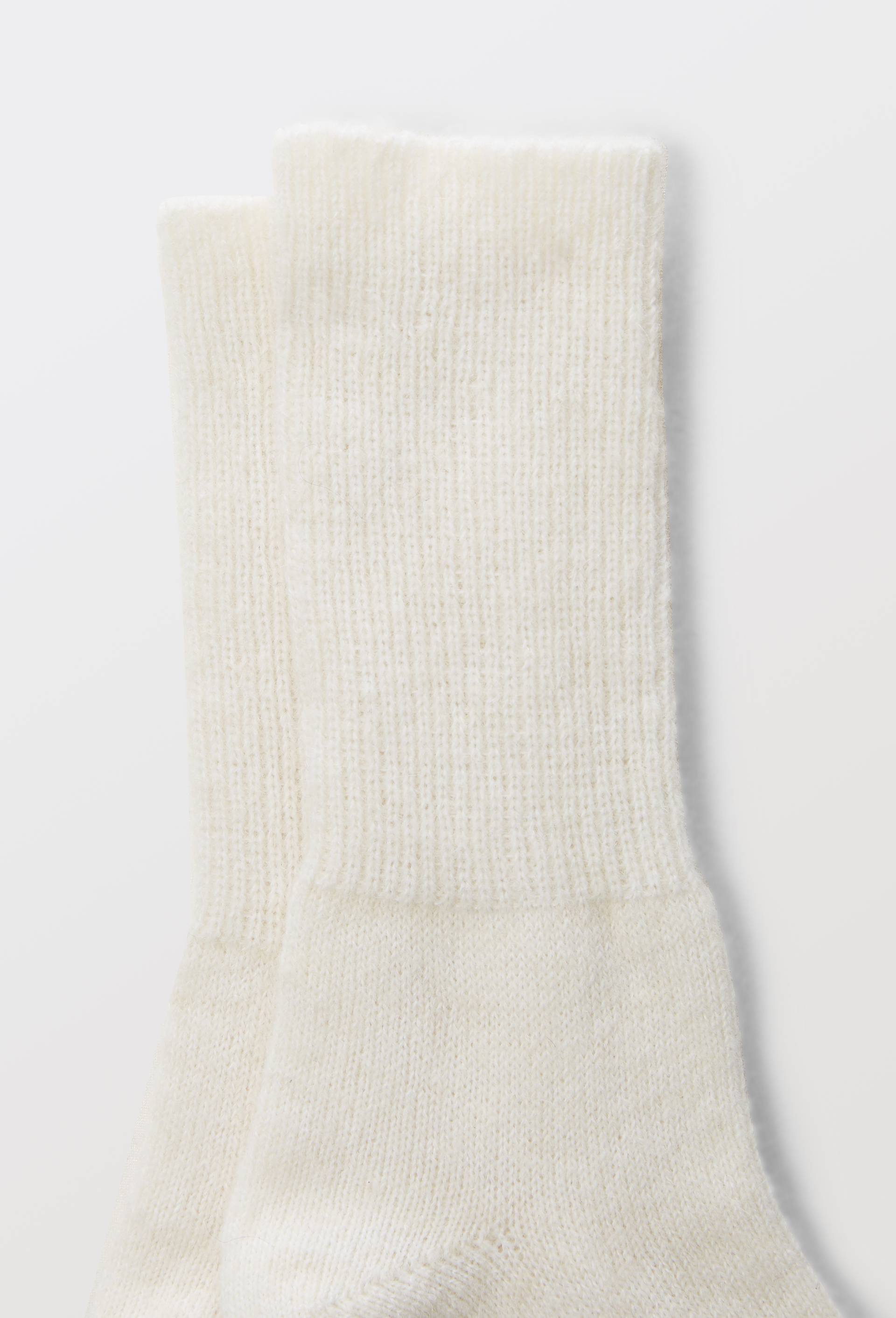 Chaussettes en laine et Alpaga BLEUFORET, Ecru, large image number 2