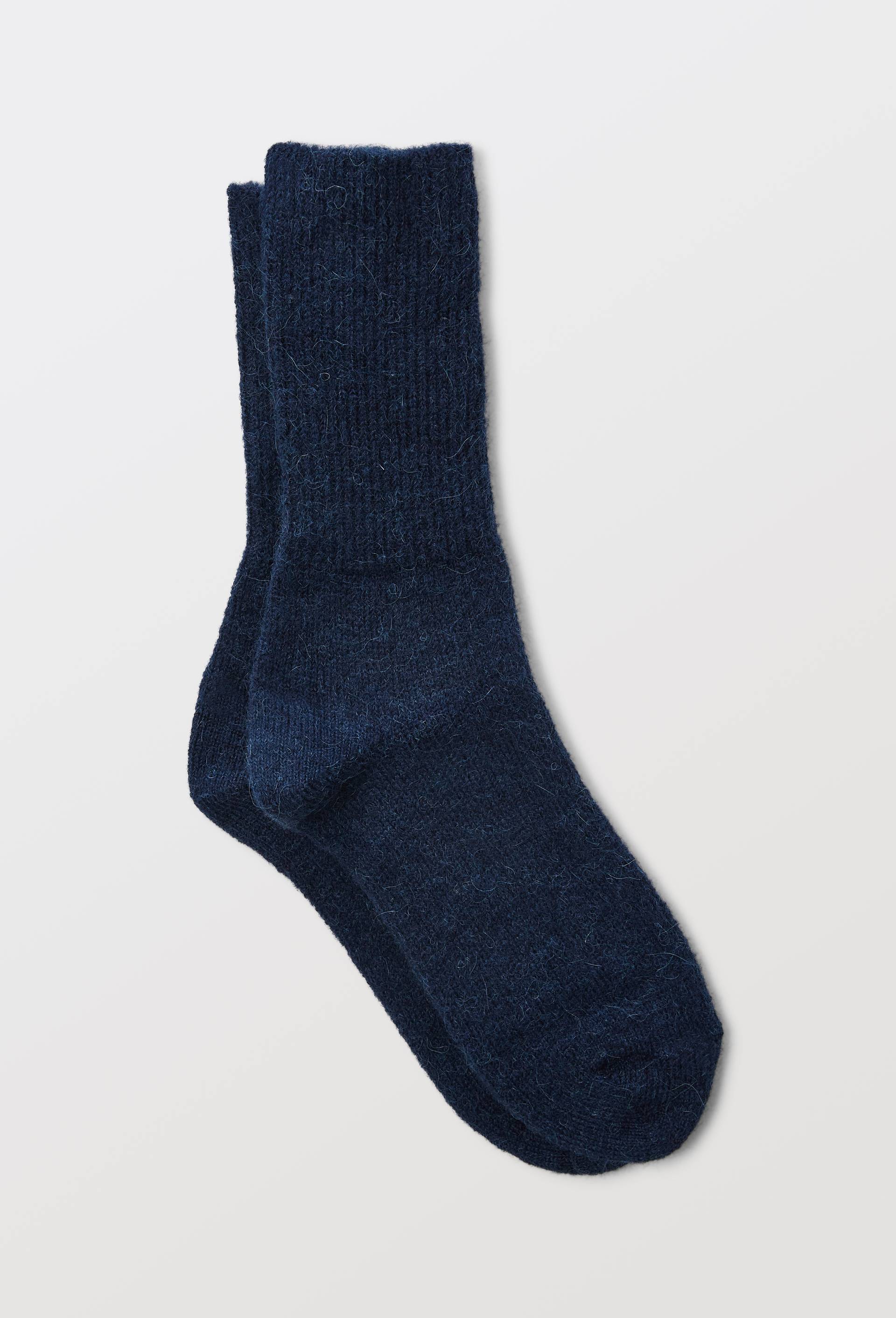 Chaussettes en laine et Alpaga BLEUFORET, Bleu fonc&eacute;, large image number 1
