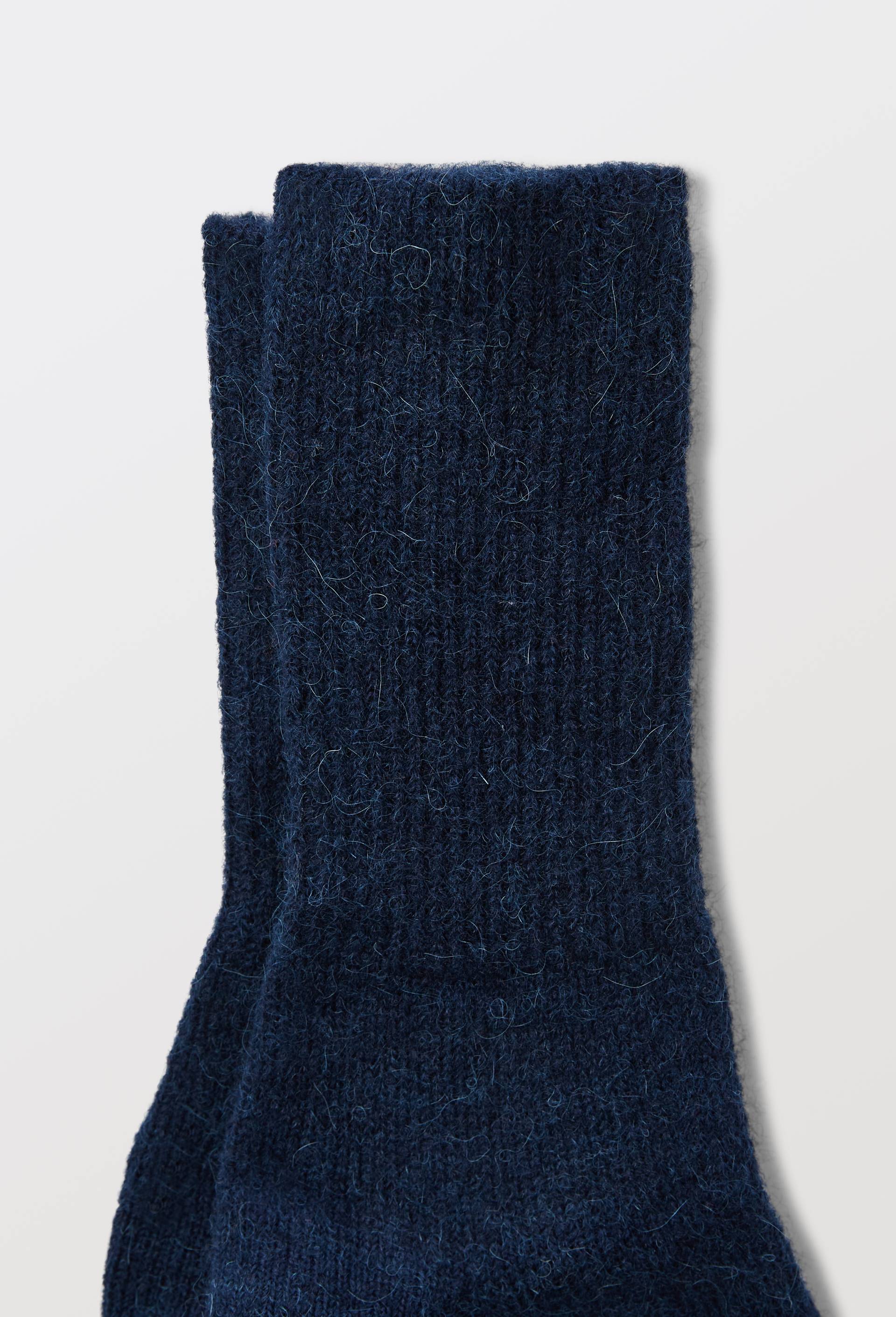 Chaussettes en laine et Alpaga BLEUFORET, Bleu fonc&eacute;, large image number 2