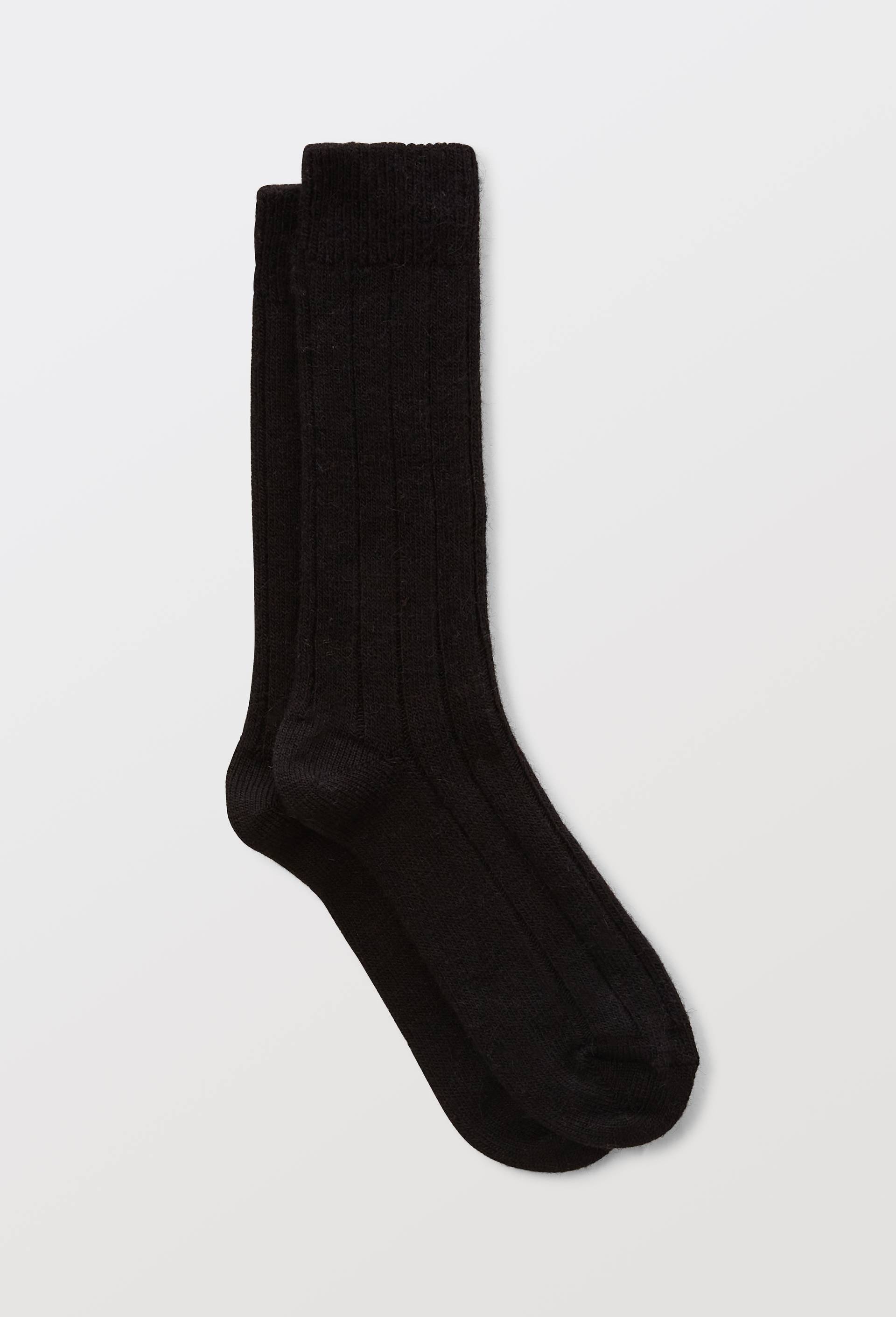 Chaussettes Laine Alpaga, Noir, swatch image
