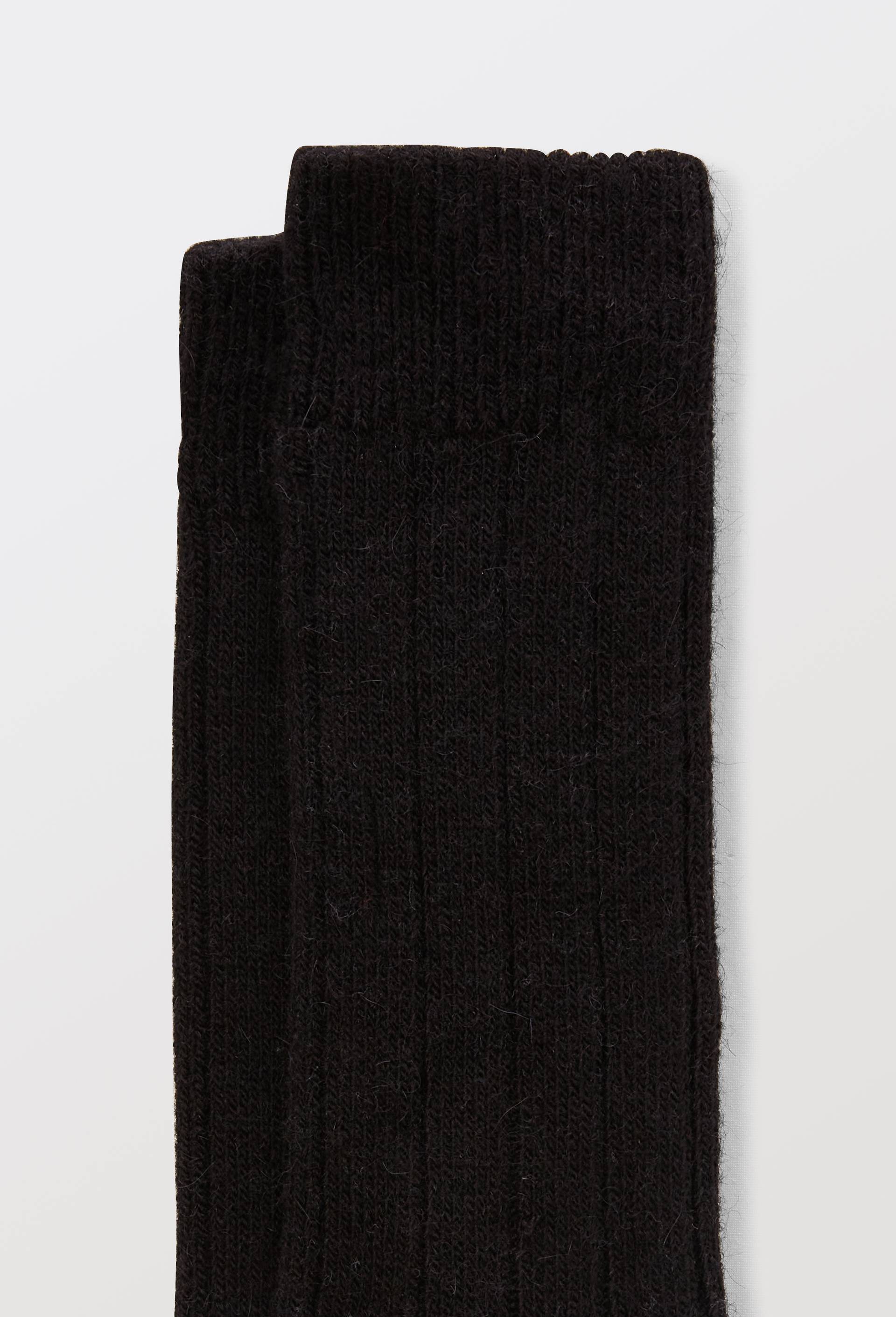 Chaussettes Laine Alpaga, Noir, large image number 1
