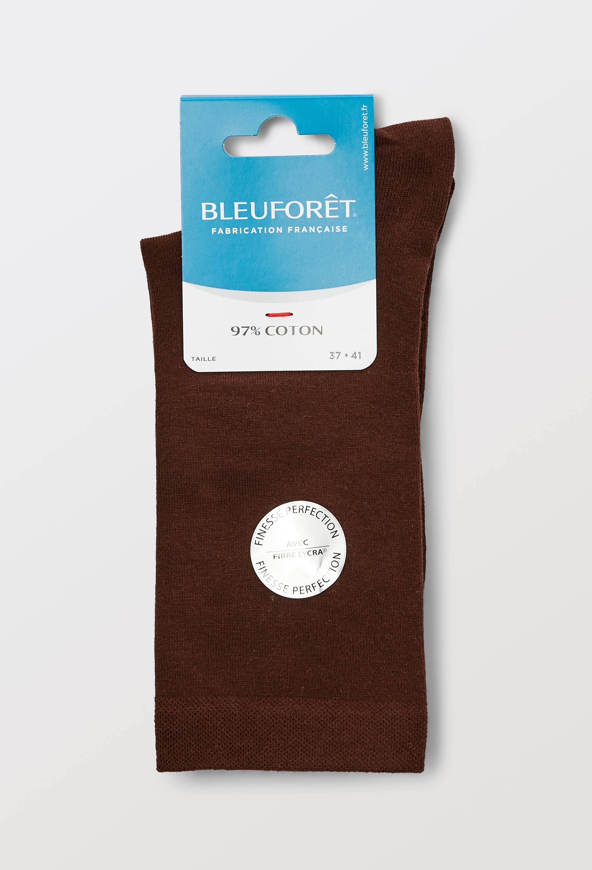 Paire de chaussettes en coton Bleufor&ecirc;t, Brun, large image number 0.0