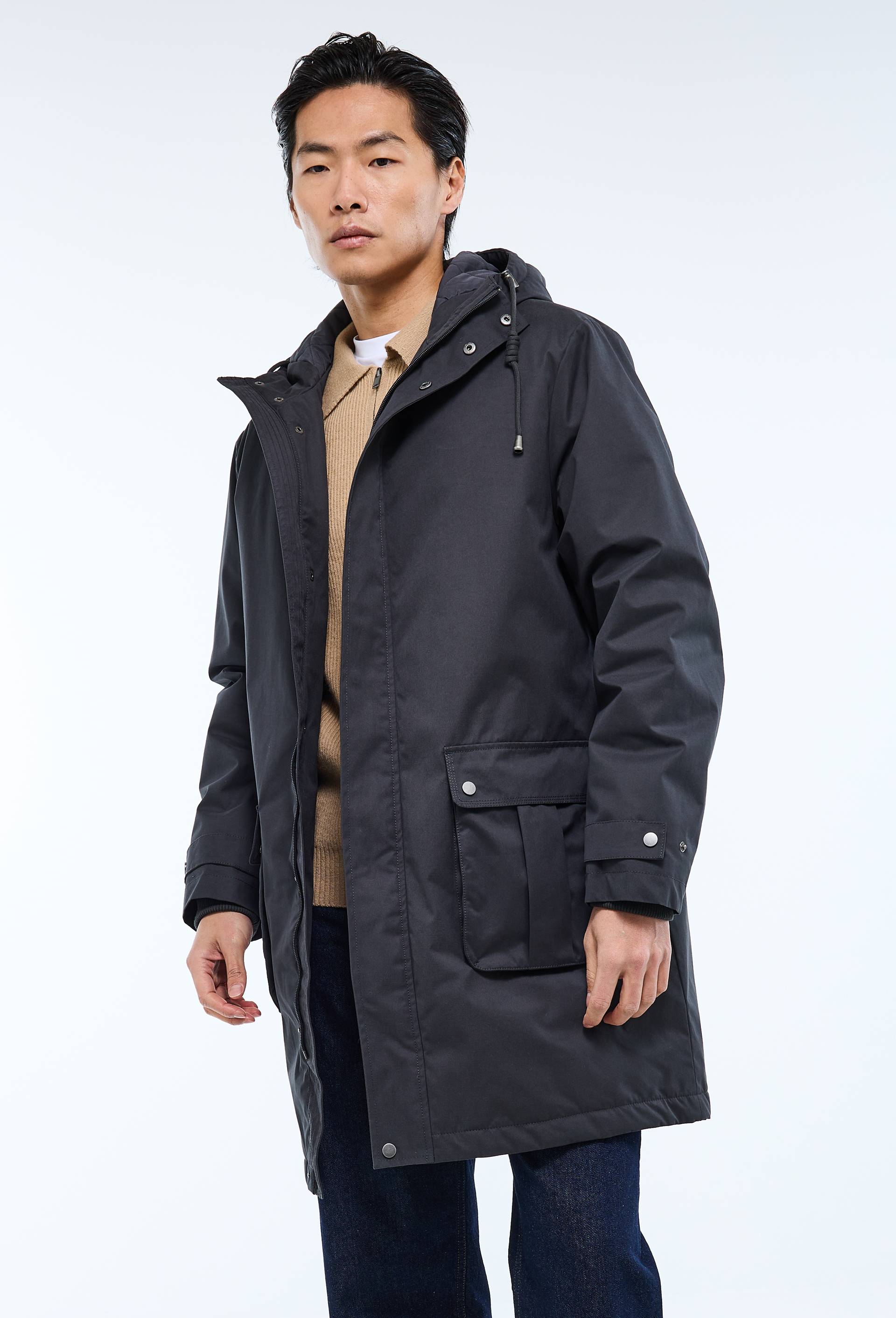 Parka &agrave; capuche, Gris fonc&eacute;, large image number 3