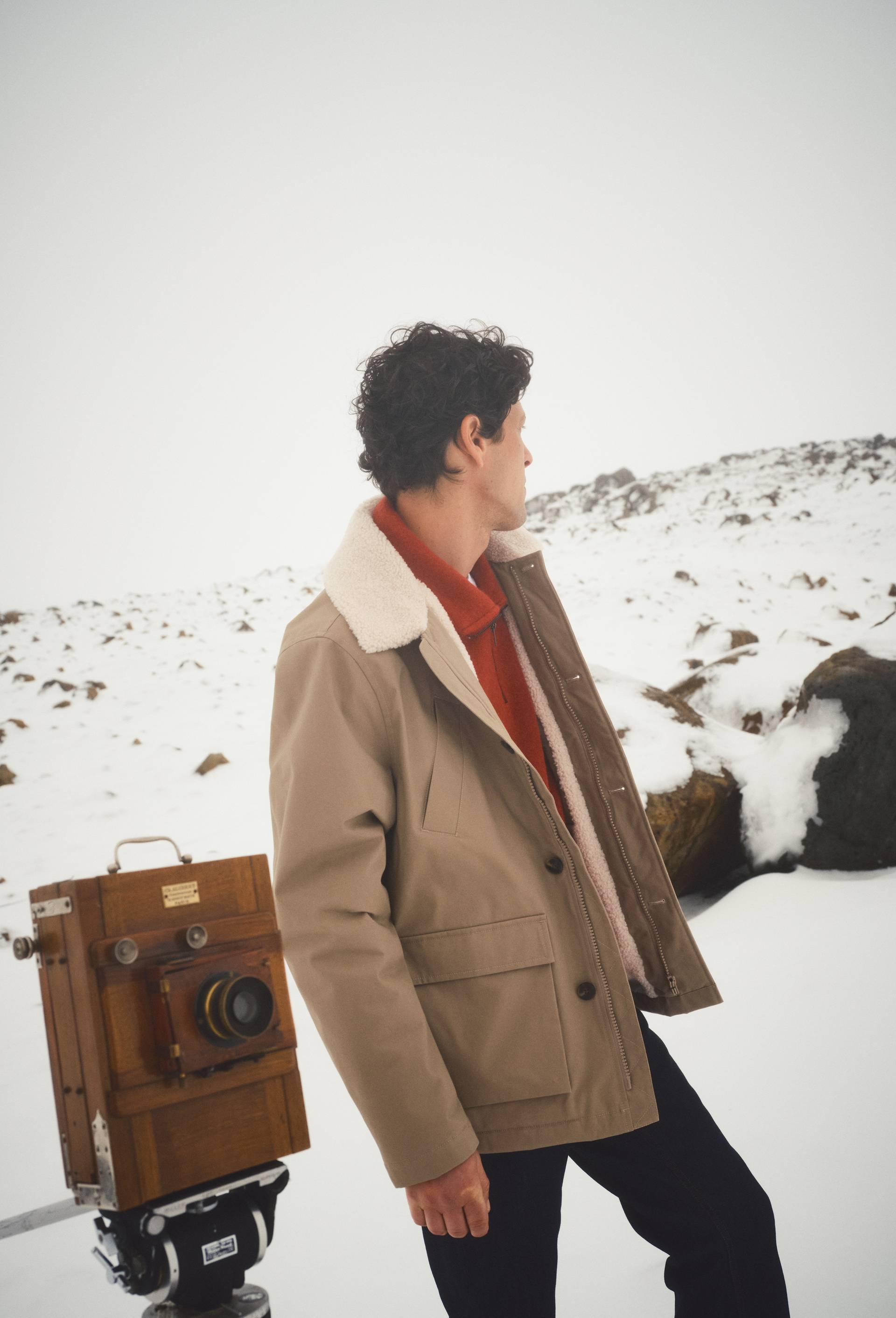 Parka doubl&eacute; sherpa, Beige, large image number 0