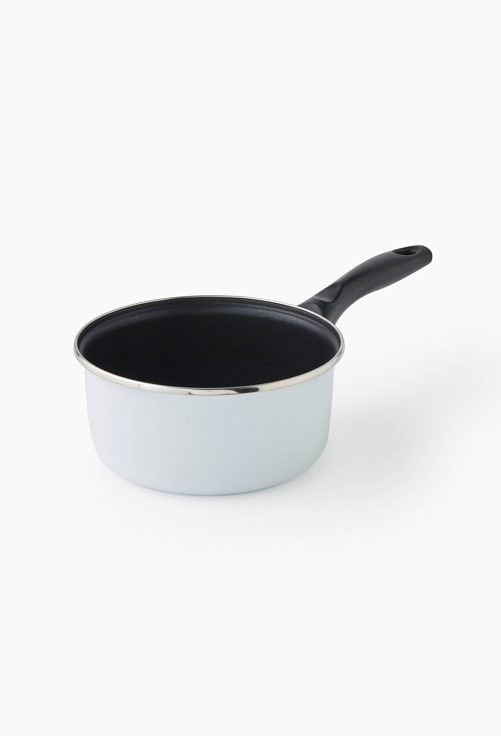 Casserole, 20cm, finition &eacute;maill&eacute;e, Blanc, large image number 0