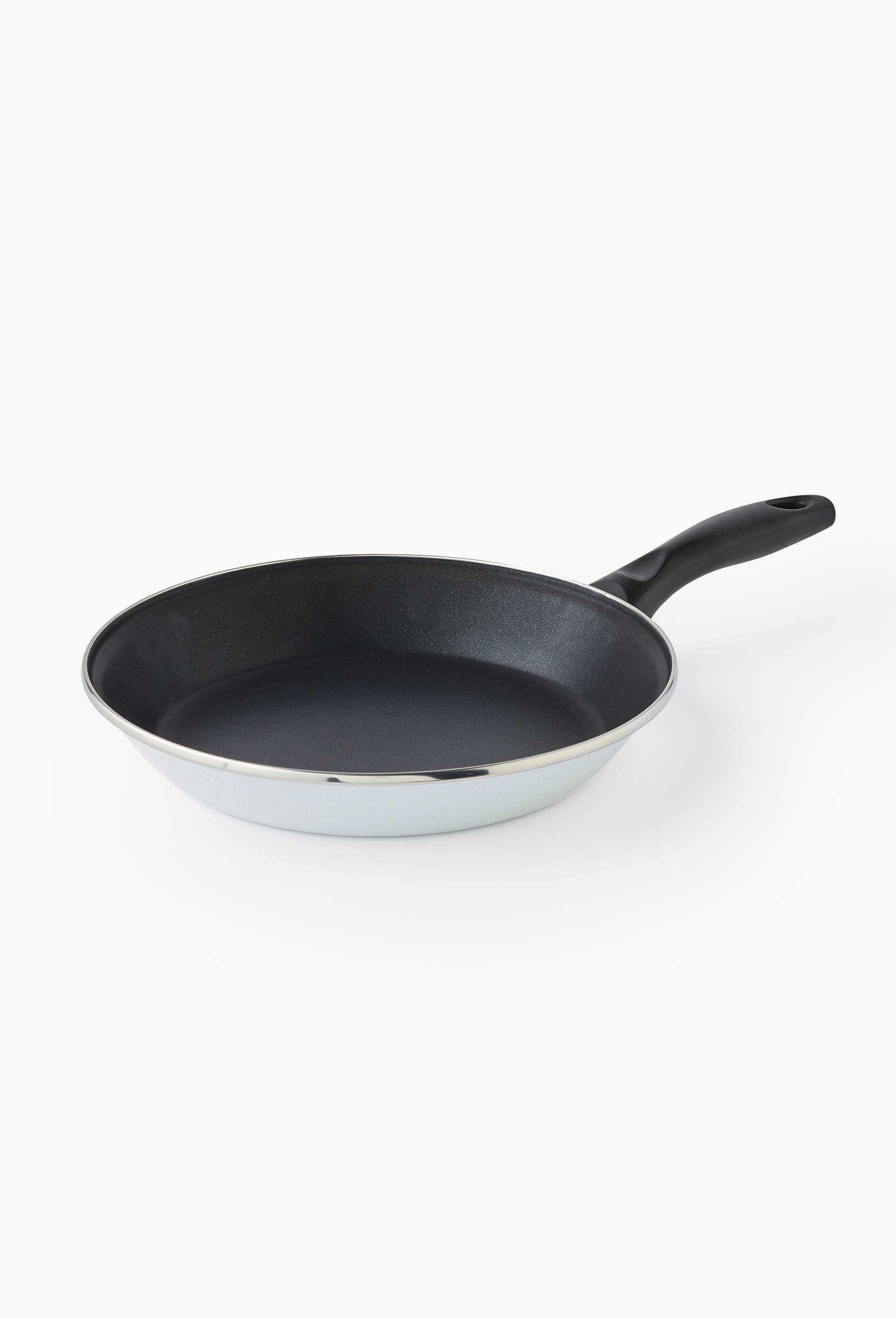 Po&ecirc;le, 28cm, finition &eacute;maill&eacute;e, Blanc, large image number 0