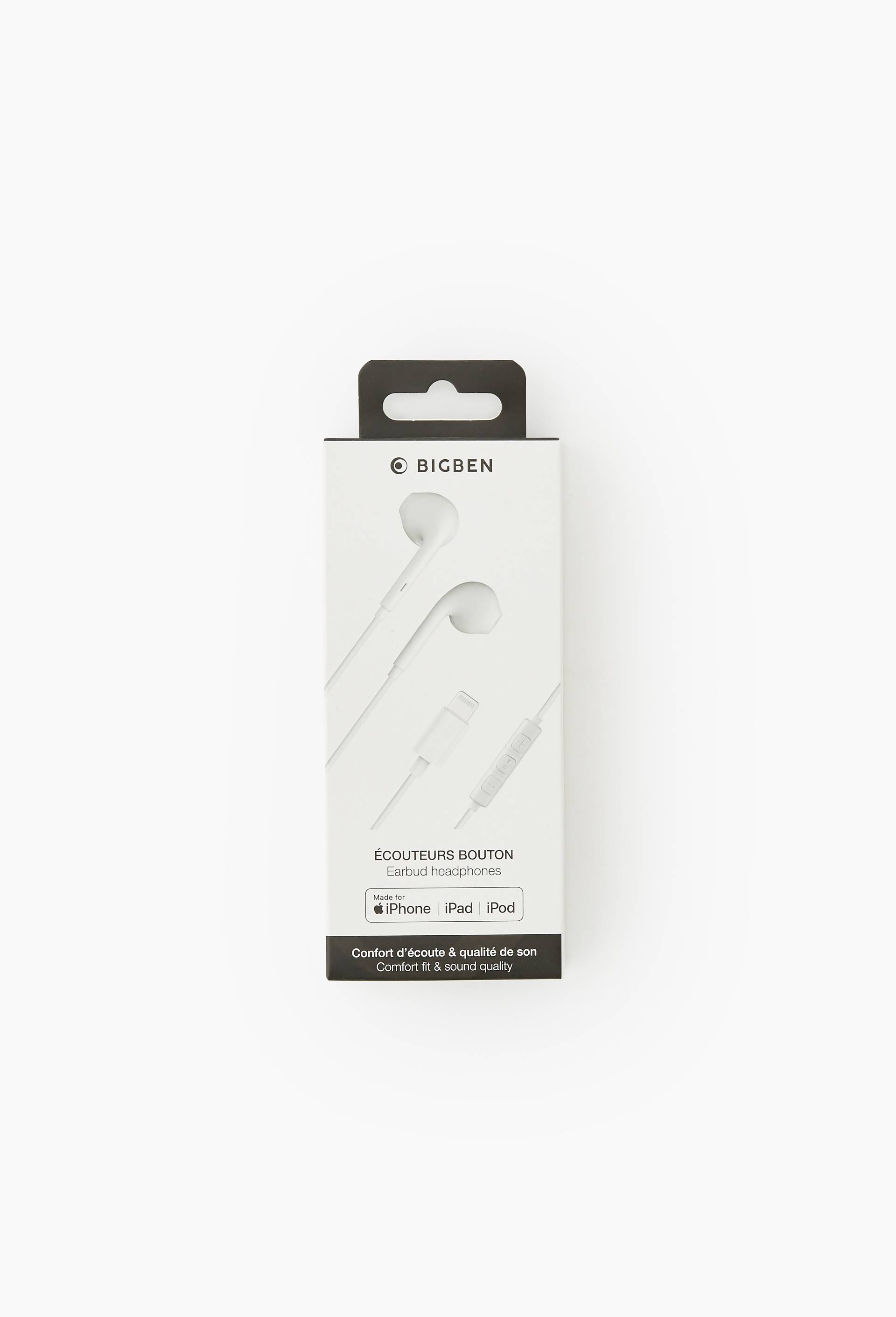 Ecouteurs Lightning - 70% Plastique recycl&eacute;, Multicolore, large image number 1