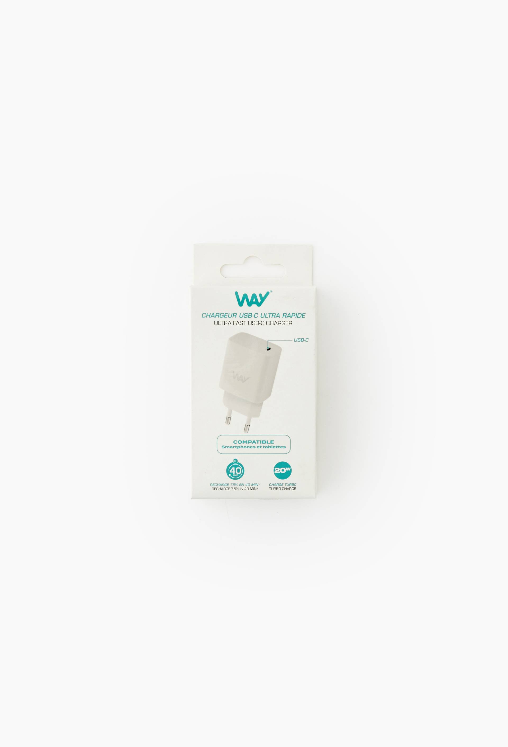 Chargeur secteur USB-C - 20W - blanc, Multicolore, large image number 1