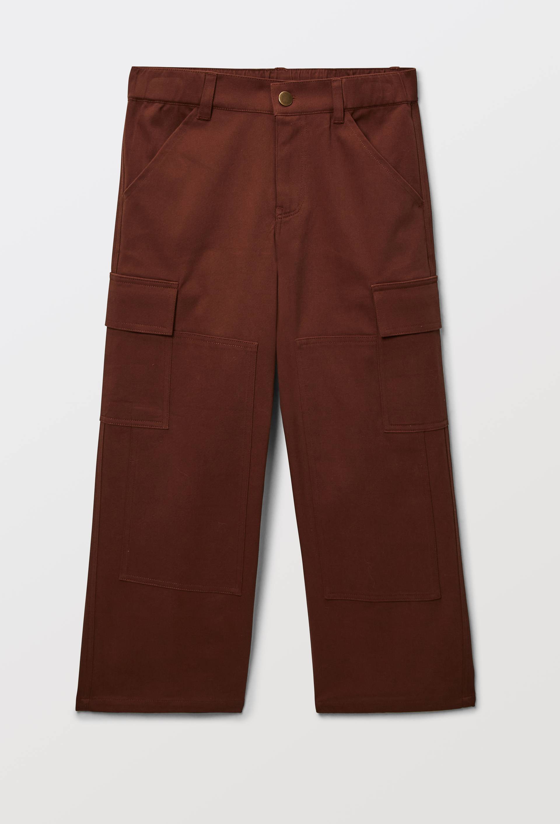 Pantalon cargo large contient du coton, Brun fonc&eacute;, large image number 2
