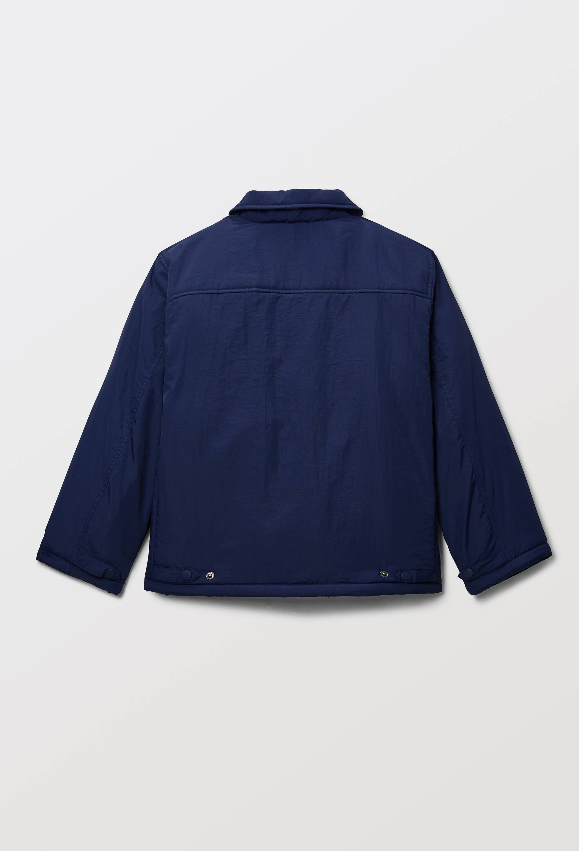 Veste doubl&eacute;e sherpa, Bleu fonc&eacute;, large image number 4