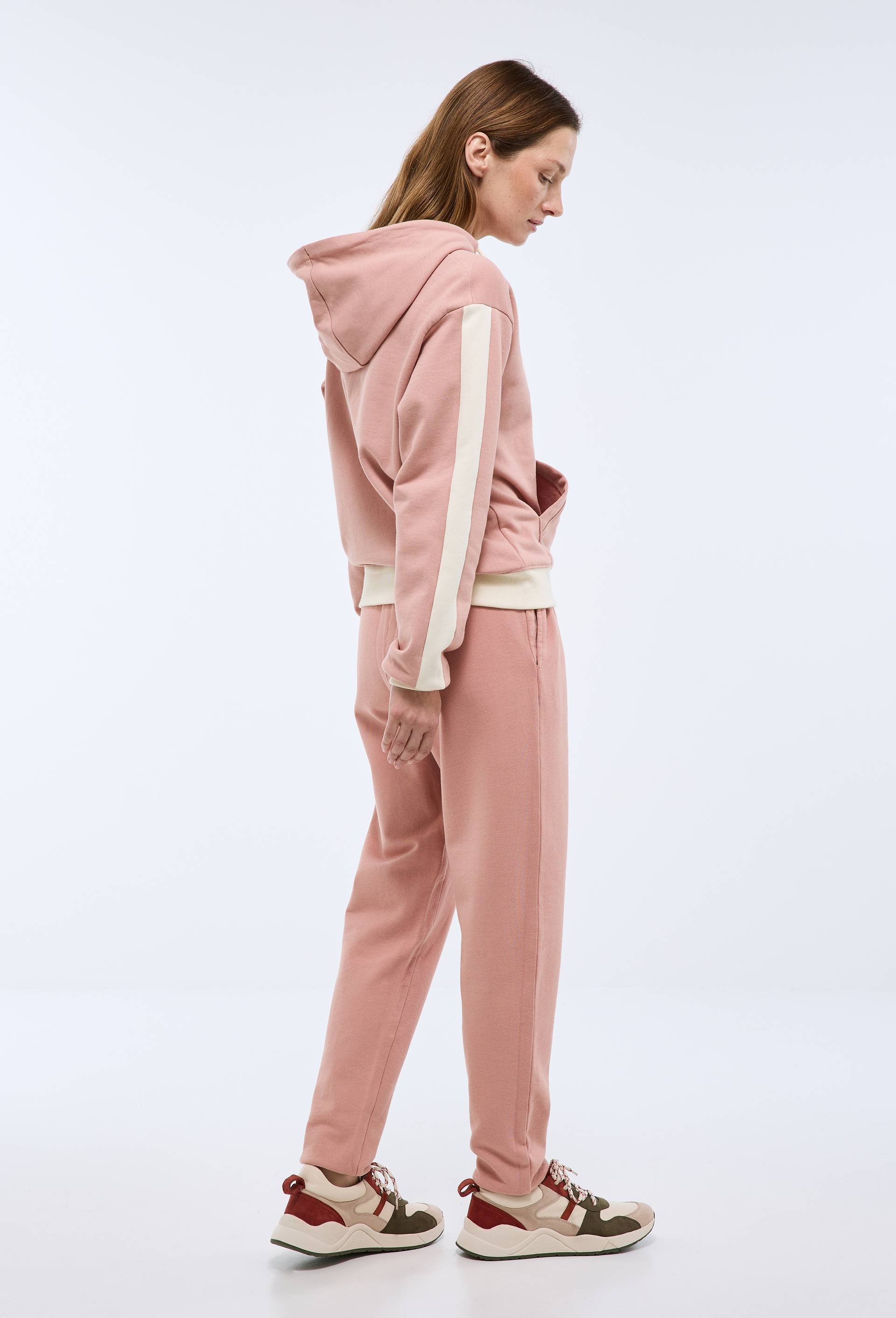 Pantalon de jogging en molleton de coton BIO GOTS, Rose, large image number 1.0