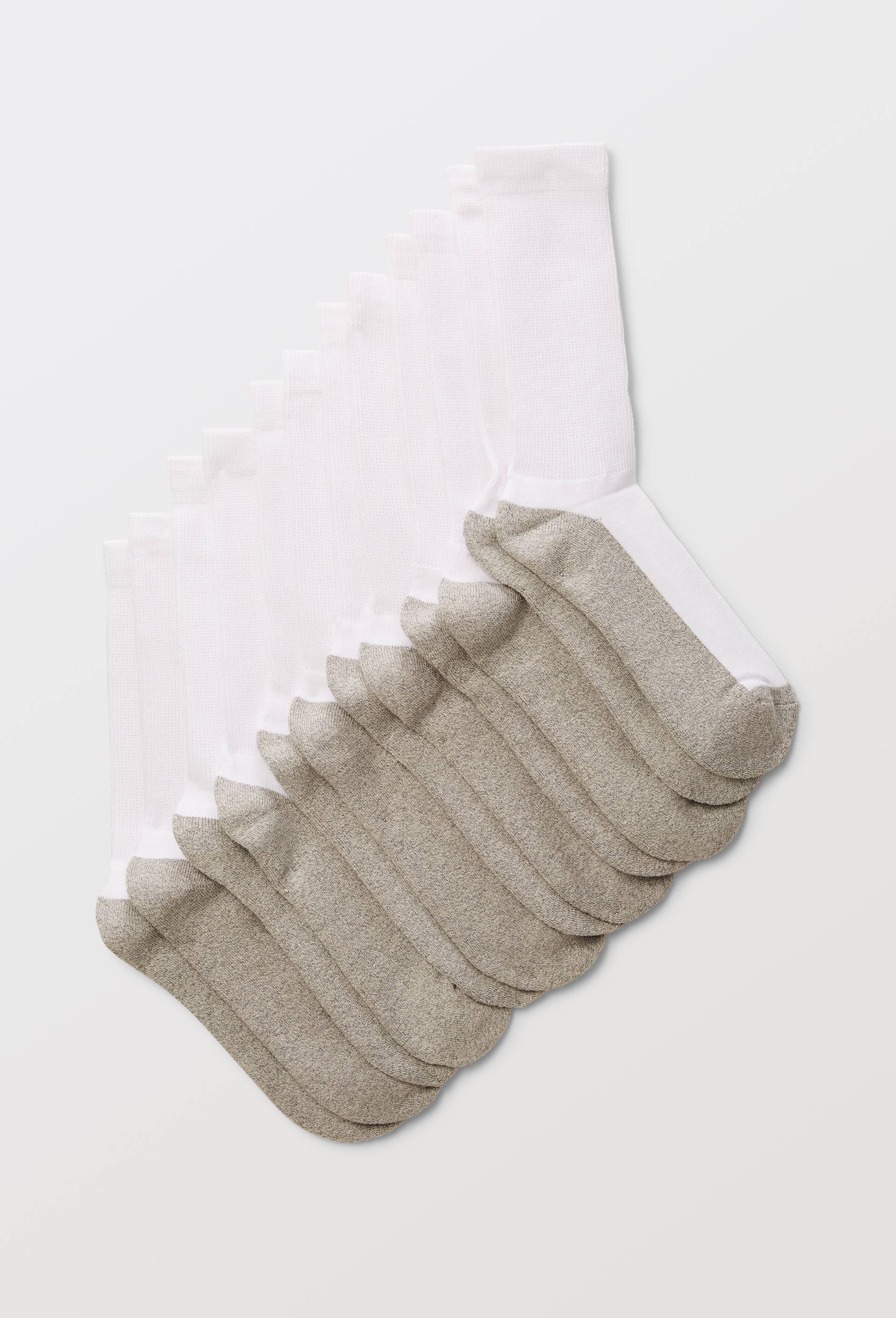 Lot de 6 chaussettes sport DIM, Blanc, large image number 0.0