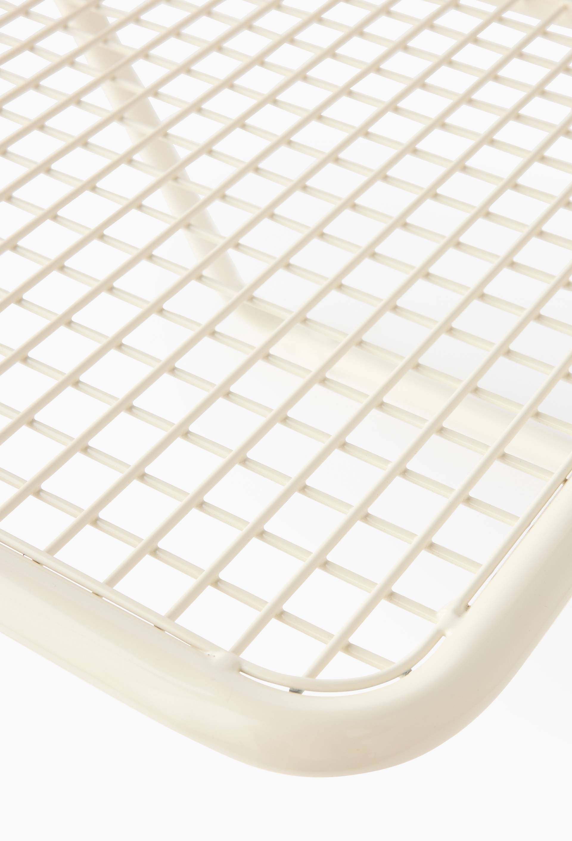 Chaise pliante filaire, 43.5x49xH78cm, en acier, Ecru, large image number 1