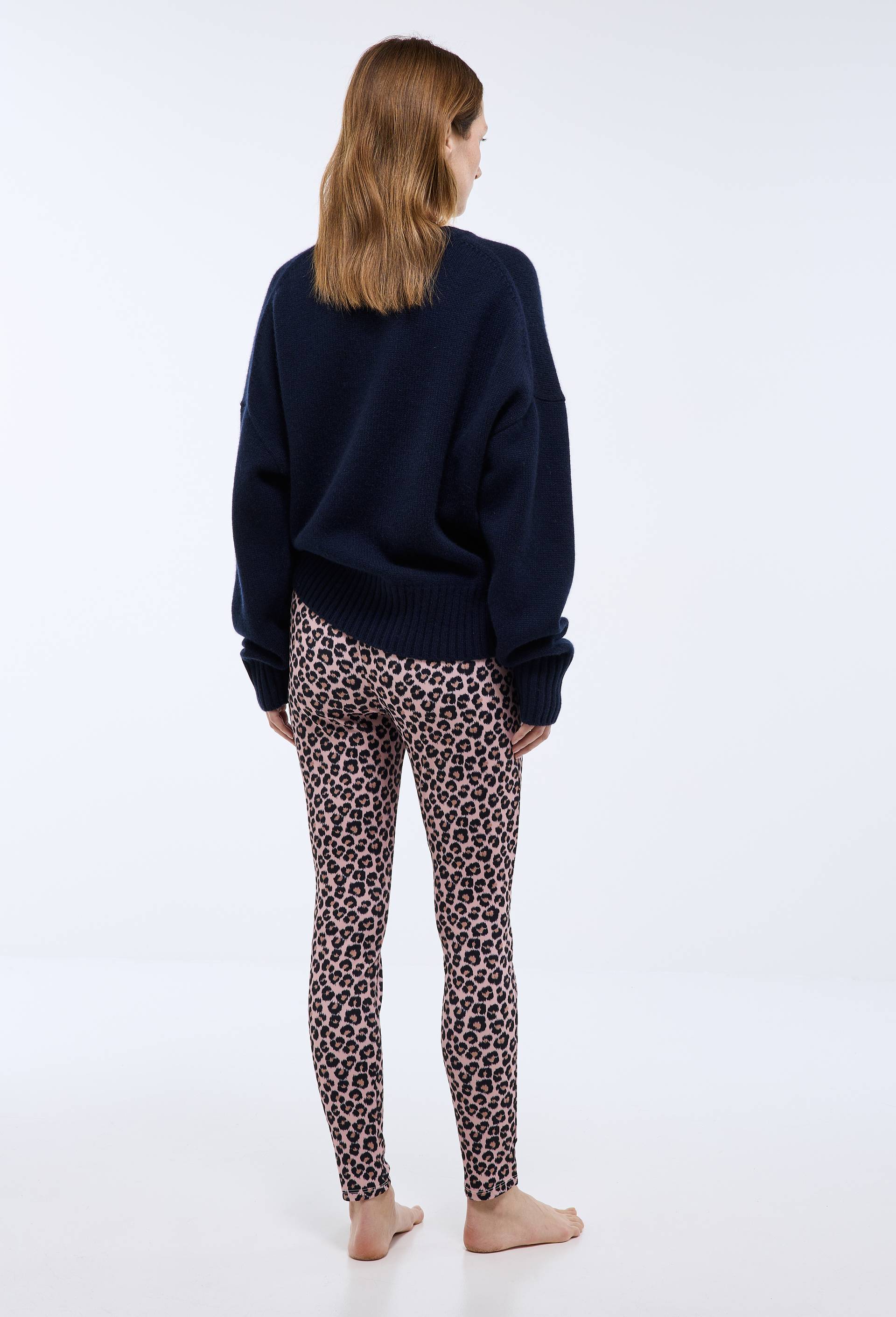 Legging de sport imprim&eacute; l&eacute;opard, Rose, large image number 1.0