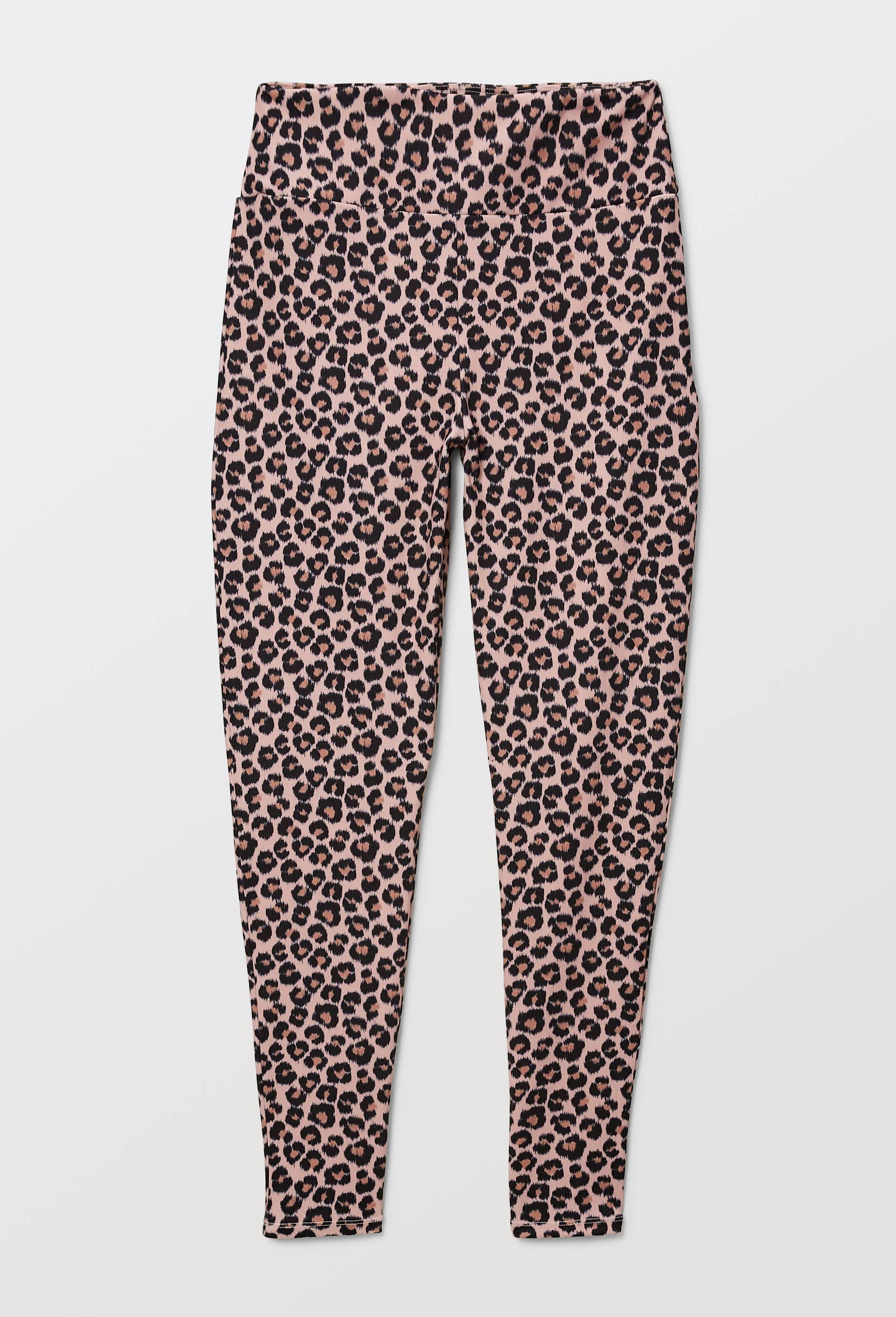 Legging de sport imprim&eacute; l&eacute;opard, Rose, large image number 2