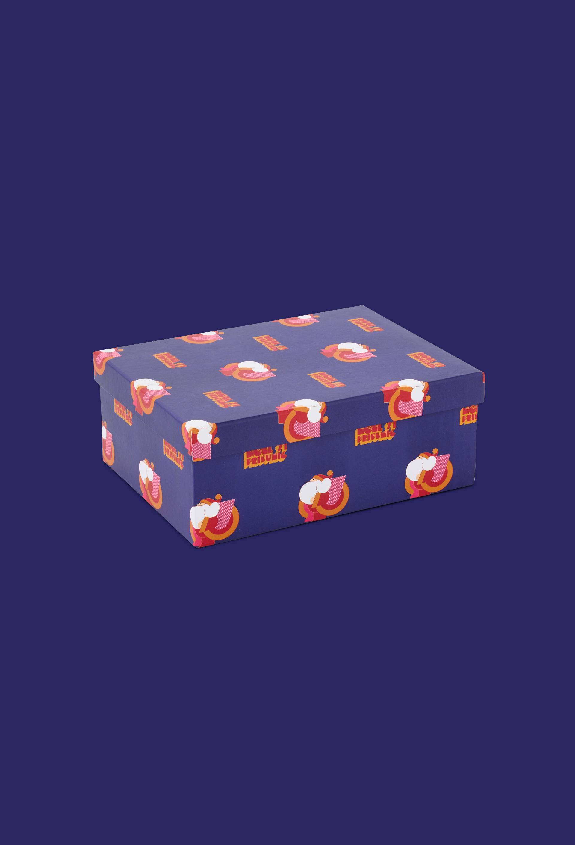 Bo&icirc;te de rangement p&egrave;re-no&euml;l, 20x27x11 cm - STUDIO PRISUNIC x MONOPRIX, Multicolore, large image number 0.0