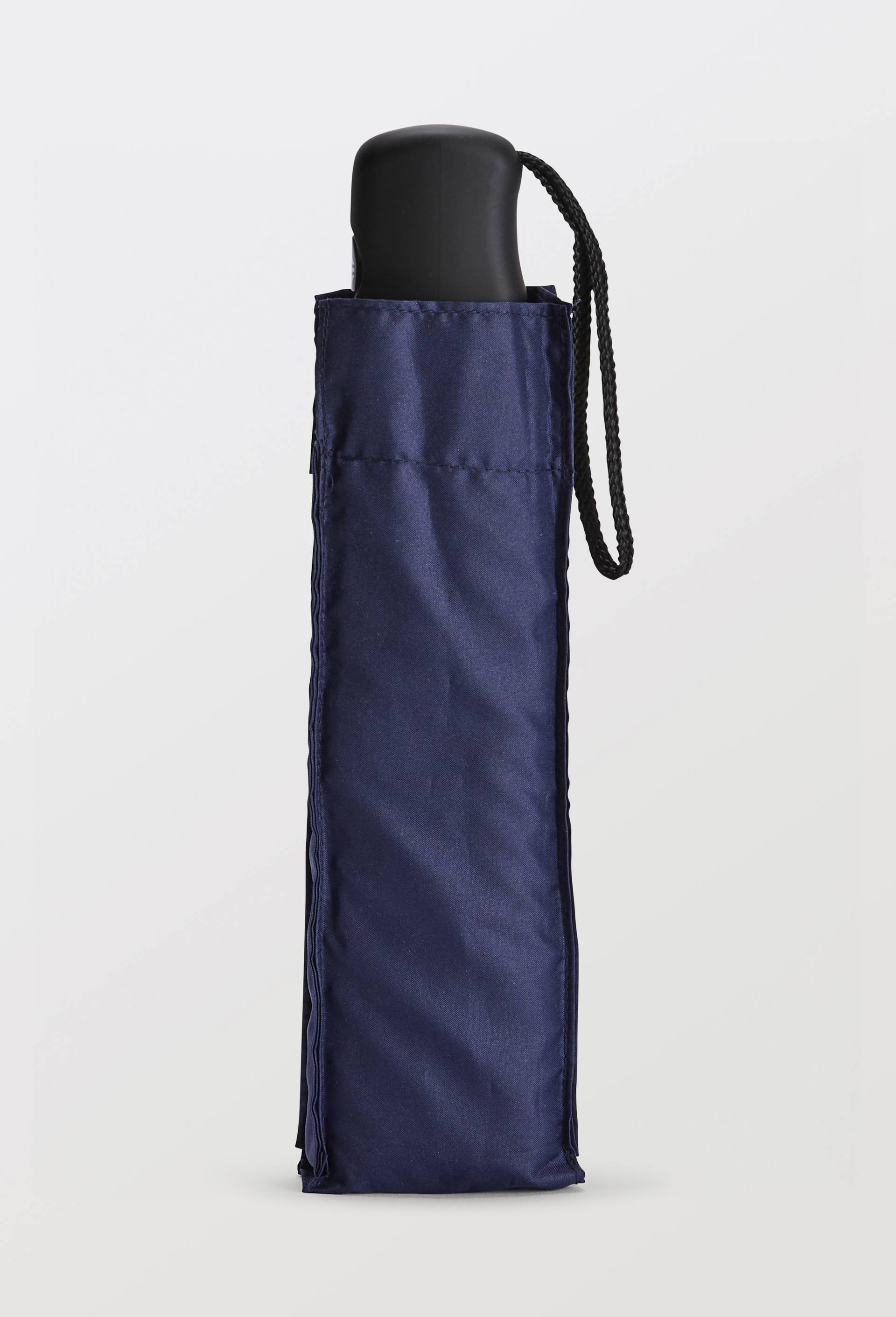 Parapluie automatique petit format uni, Bleu fonc&eacute;, swatch image