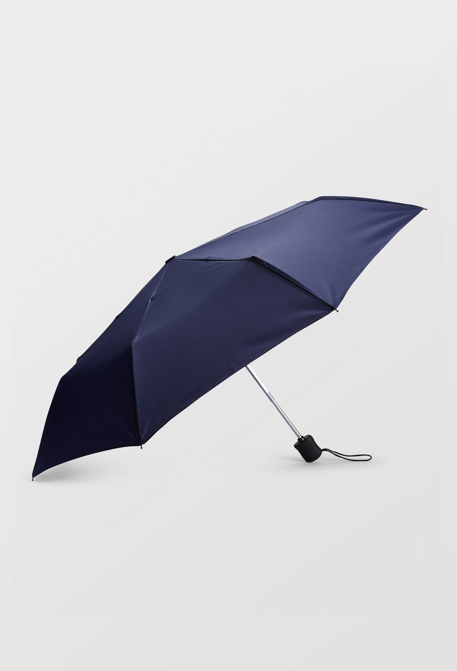 Parapluie automatique petit format uni, Bleu fonc&eacute;, large image number 1.0