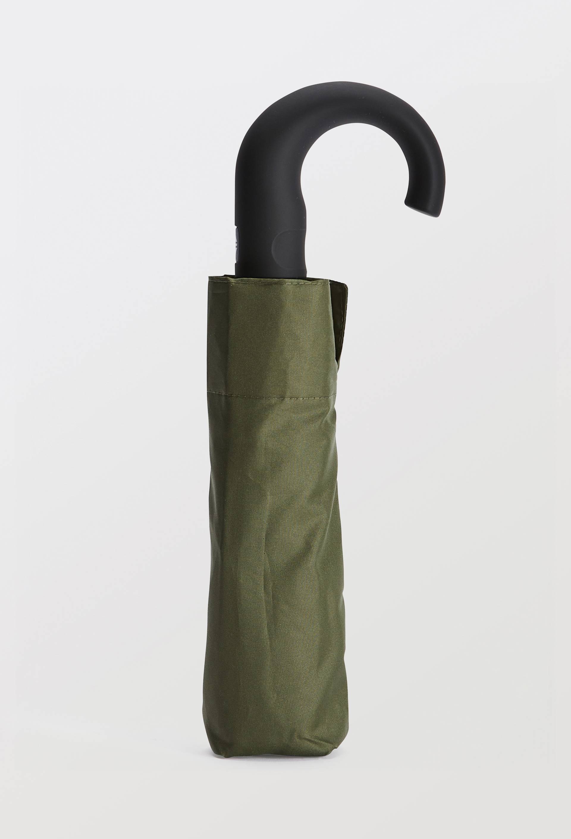 Parapluie automatique moyen format uni, Vert fonc&eacute;, swatch image
