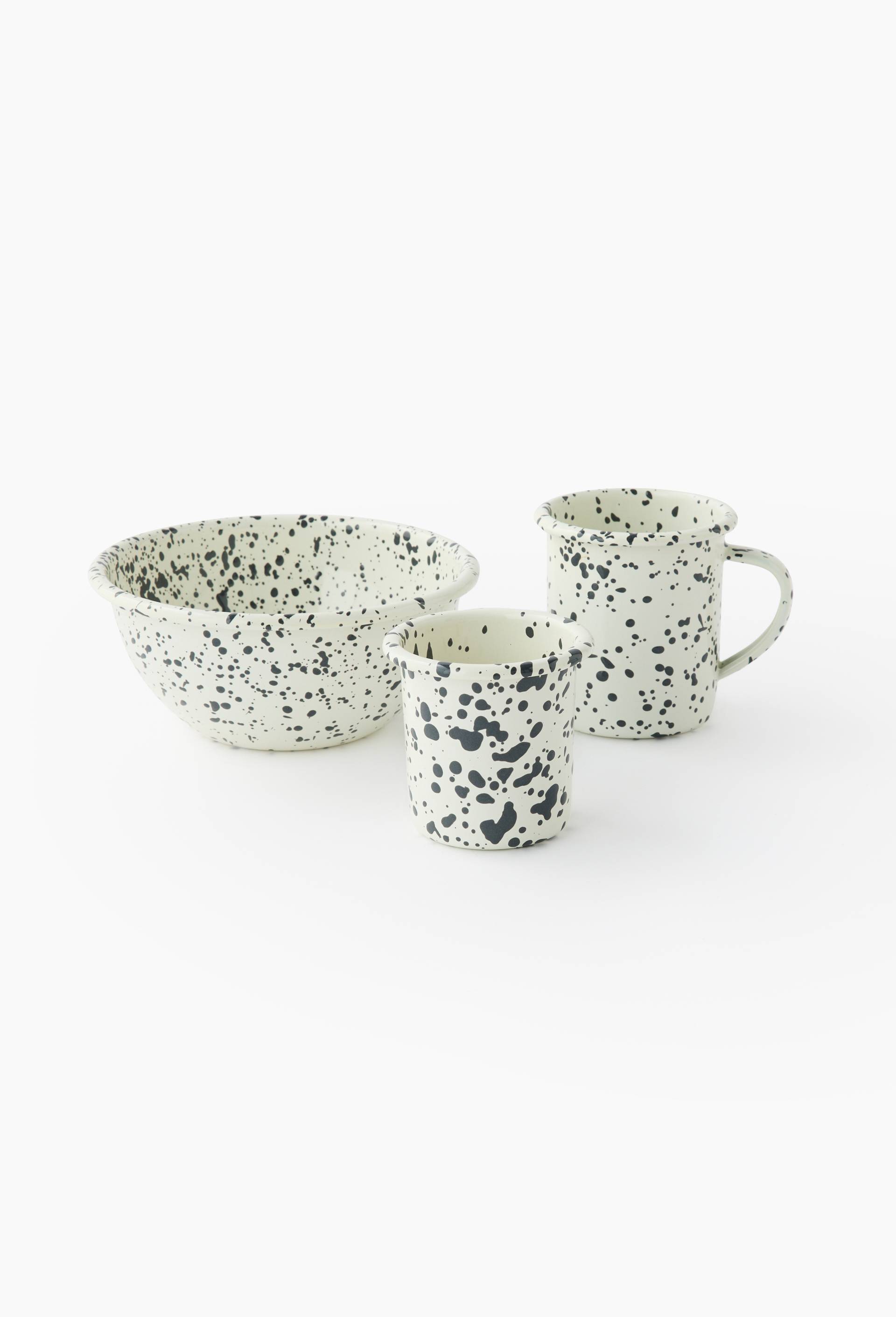 Mug finition tachet&eacute;e, 35cl, Gris, large image number 1