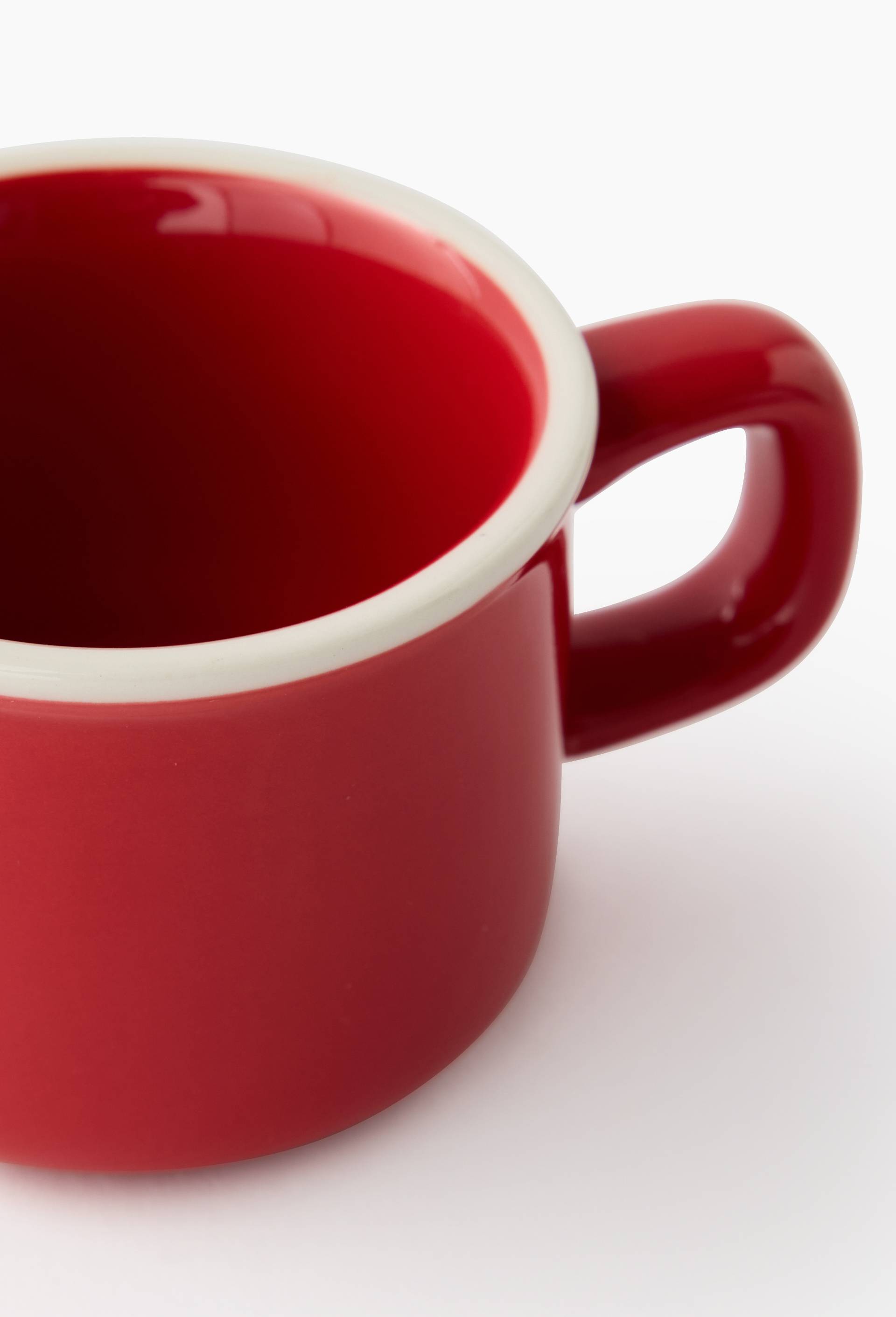 Tasse finition liser&eacute;, 6cl, Rouge, large image number 1.0