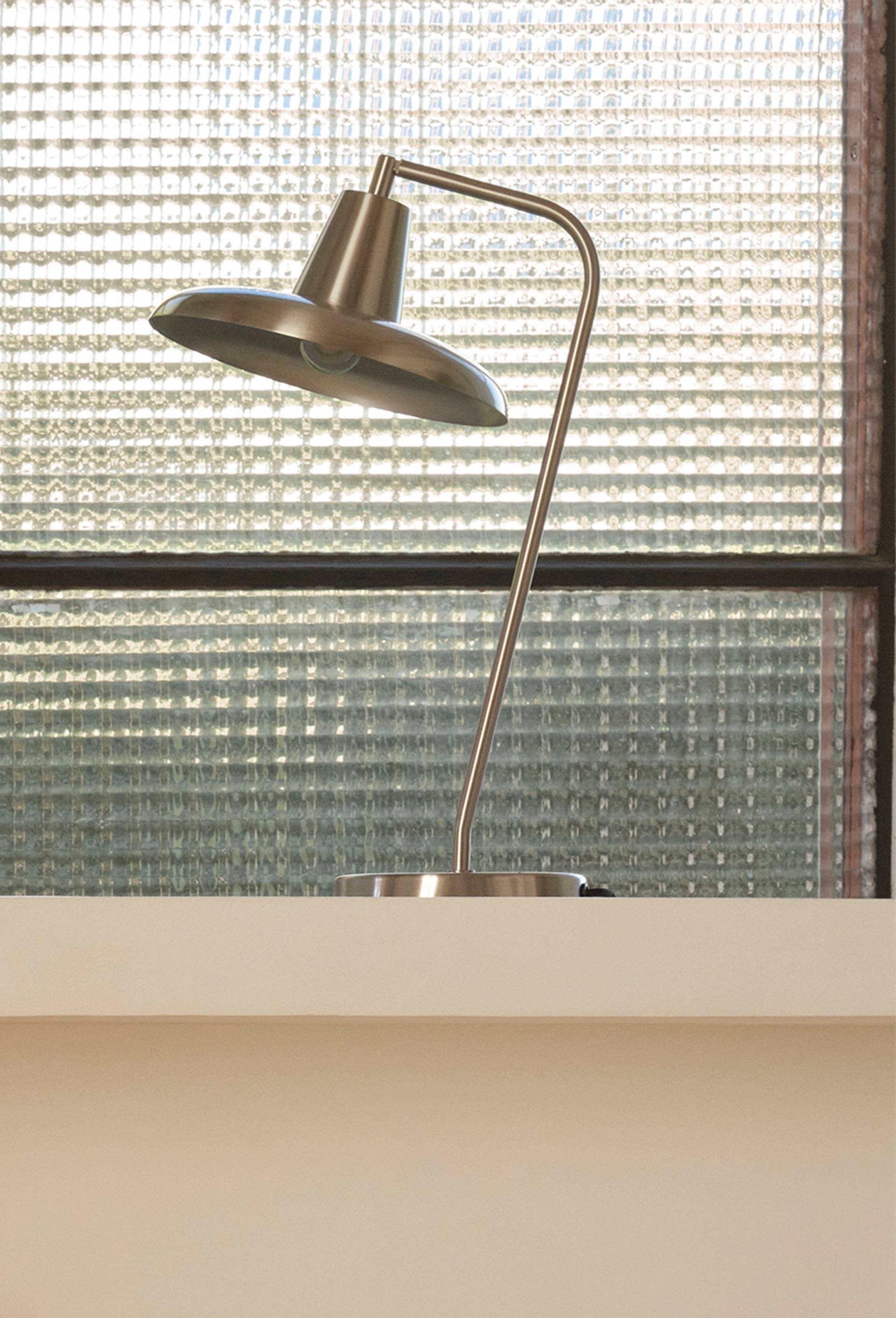 Lampe vintage, H43xD25cm, en SPCC, Argent, large image number 0
