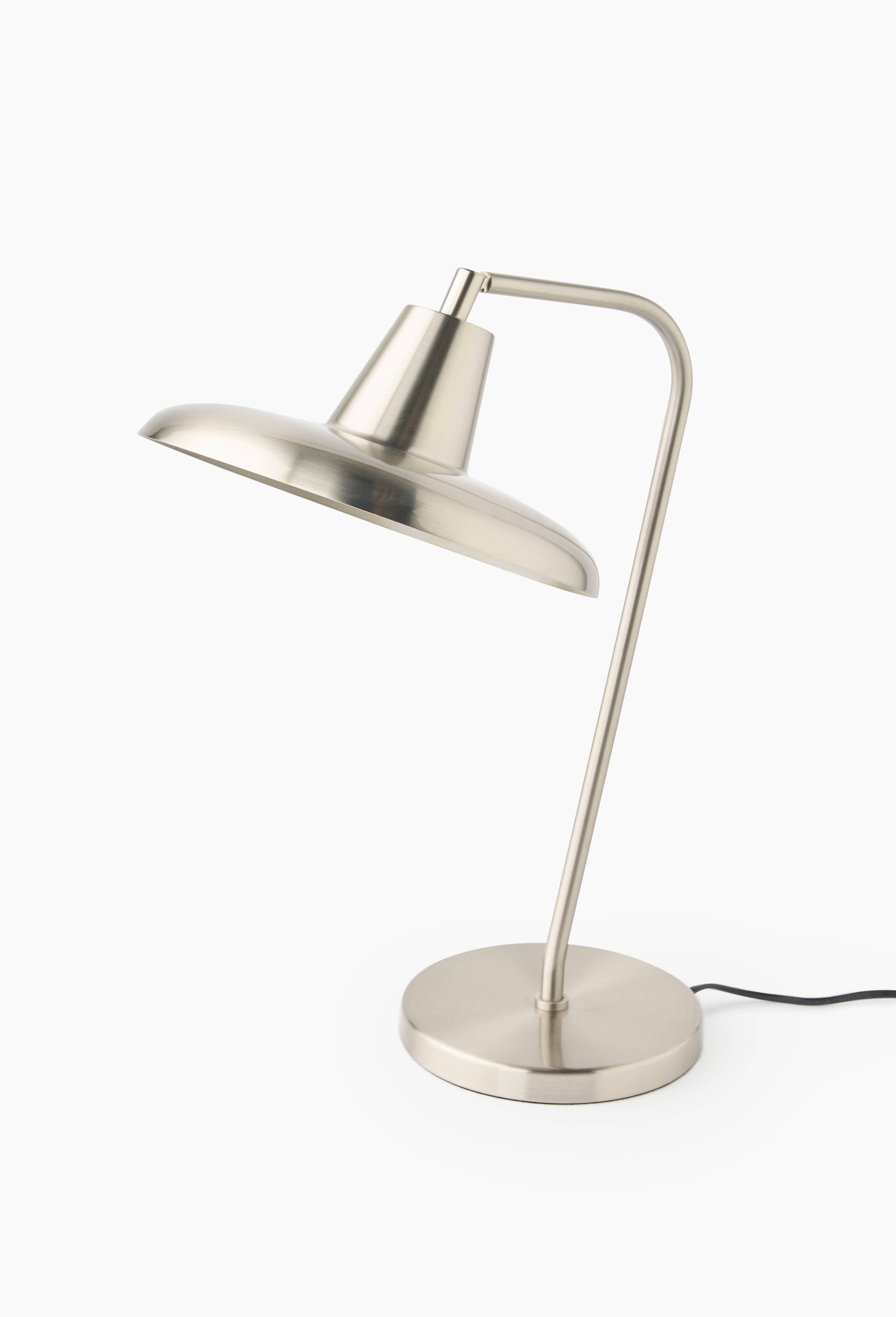 Lampe vintage, H43xD25cm, en SPCC, Argent, large image number 1