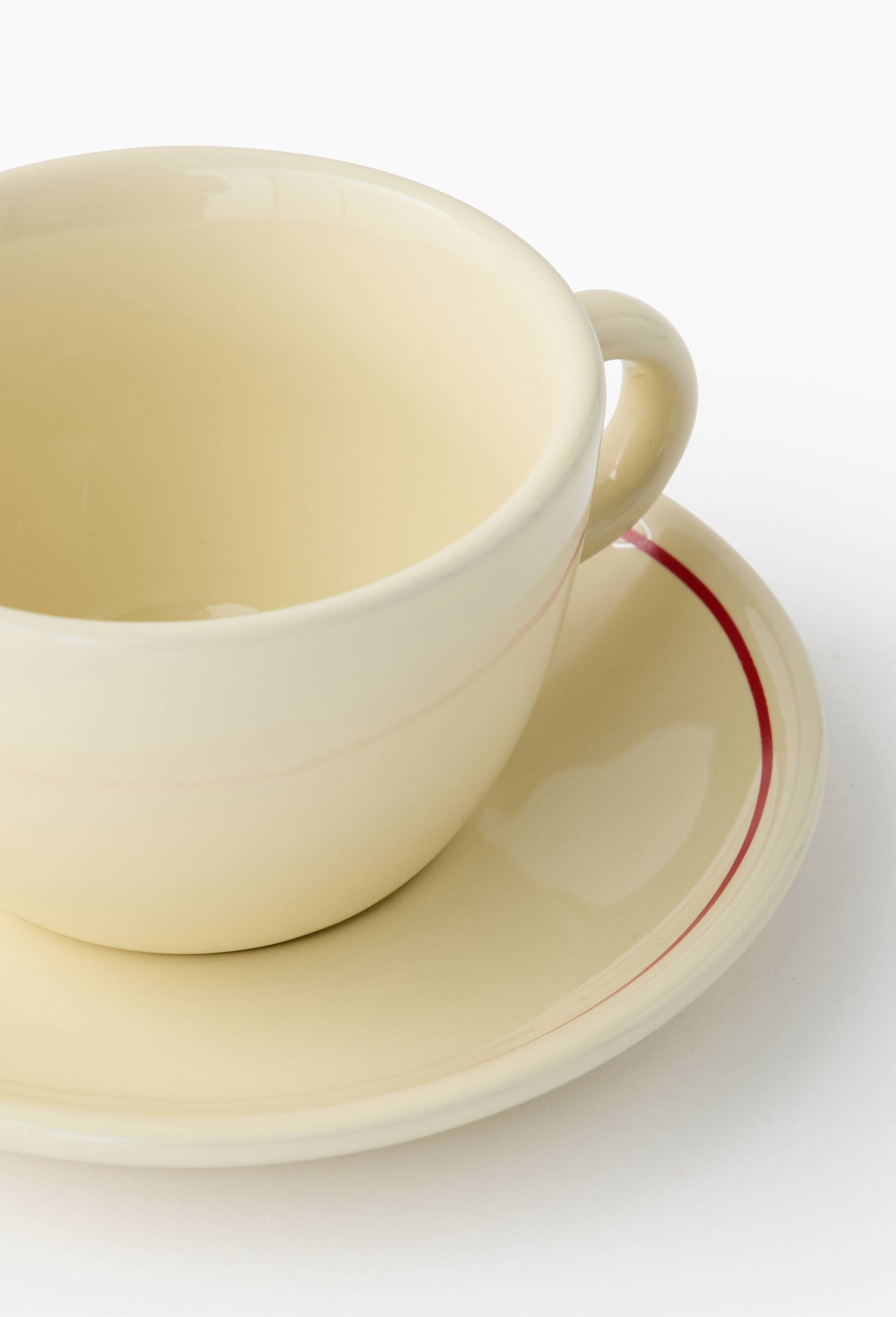 Tasse &agrave; caf&eacute; avec soucoupe, 15cl, Ecru, large image number 2