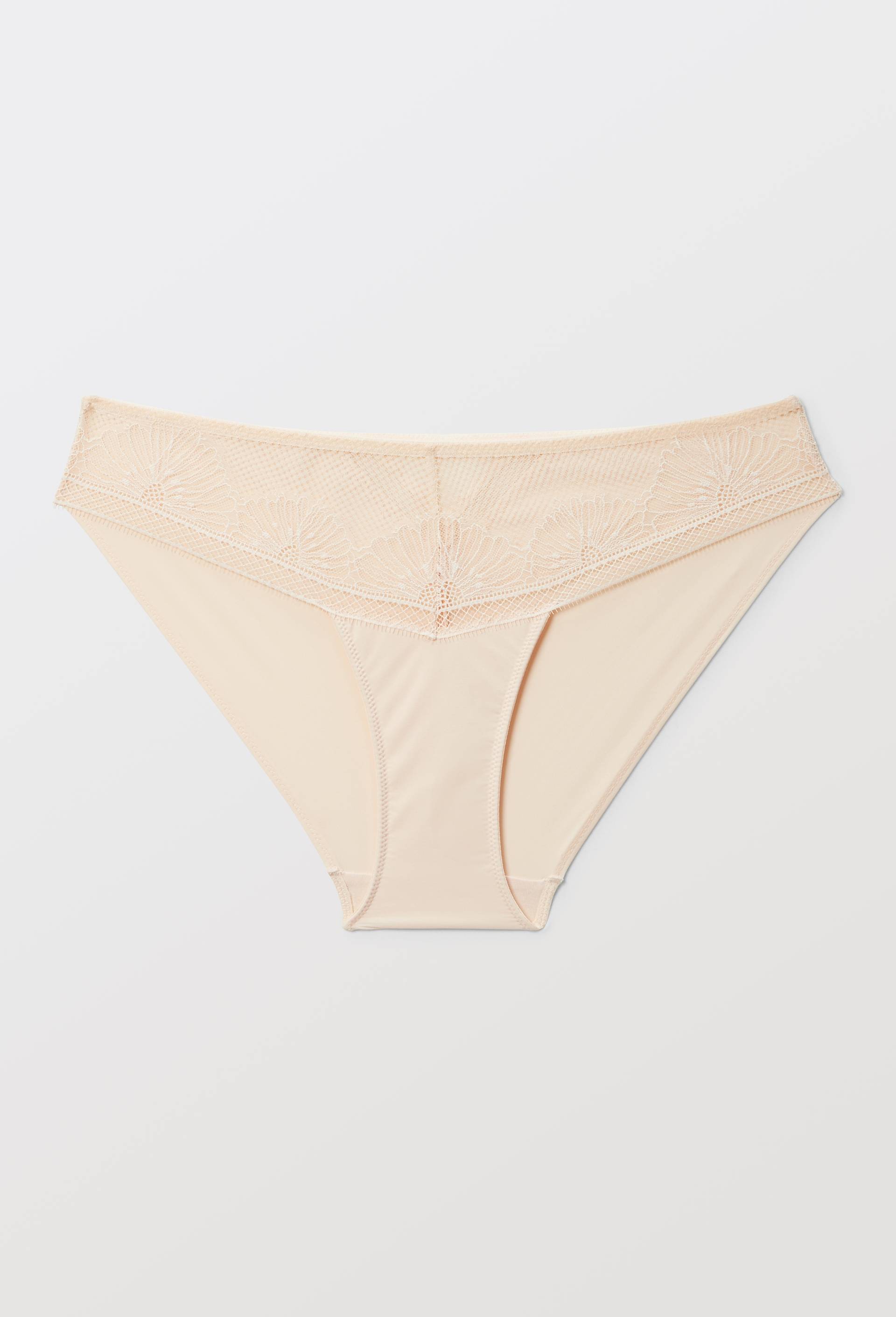 Culotte CHARLIE en microfibre et dentelle, Rose clair, large image number 2.0