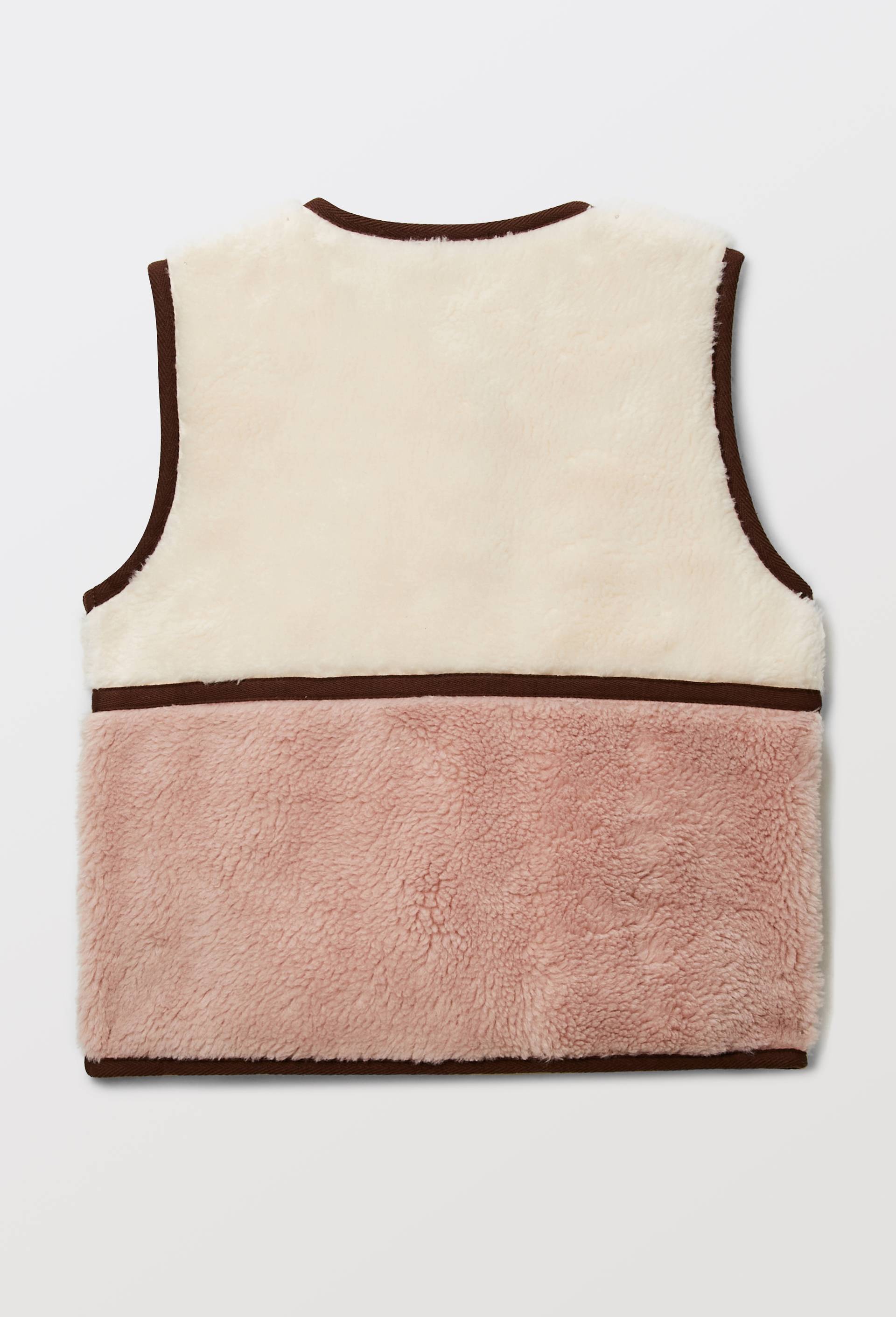 Gilet sans manches sherpa, Ecru, large image number 3.0