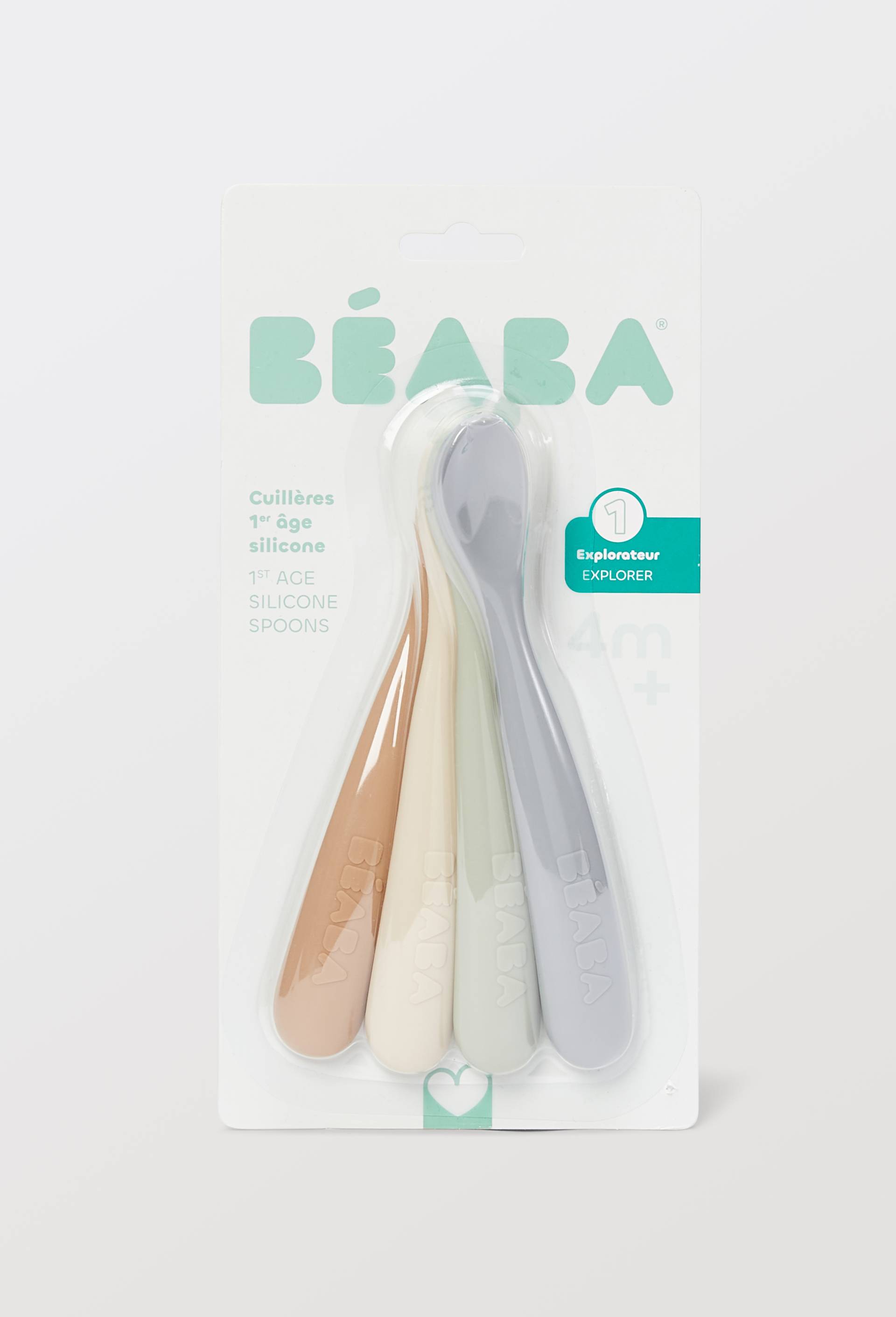 Lot de 4 cuilleres 1er &acirc;ge, Beige clair, swatch image