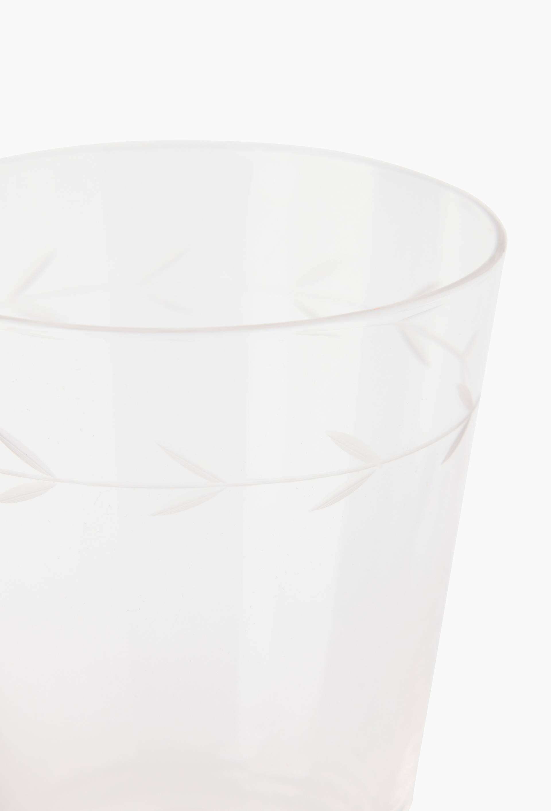 Verre &agrave; pied finition grav&eacute;e, 26cl, Transparent, large image number 1.0