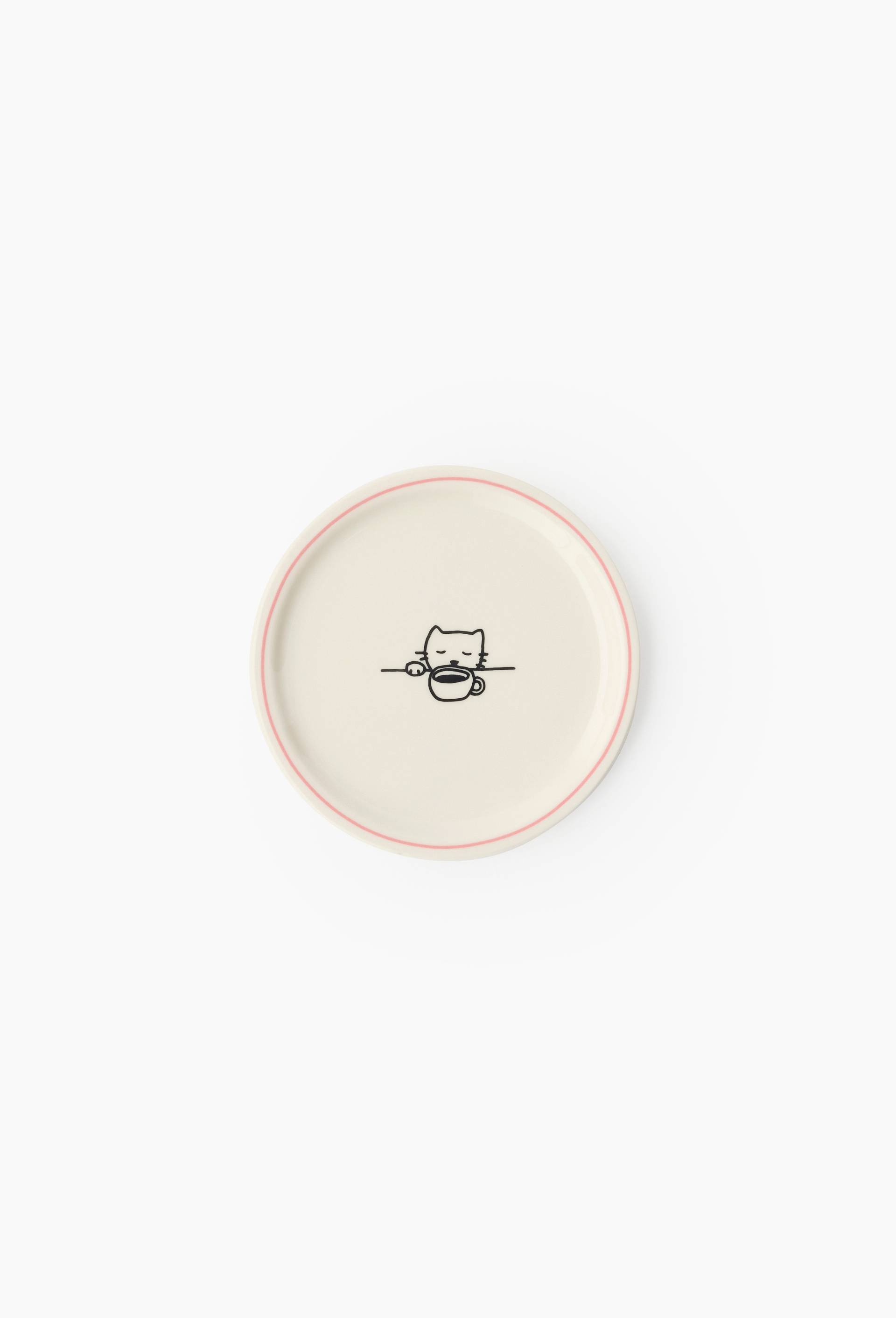 Assiette &agrave; pain finition imprim&eacute;e, 15cm, Blanc, large image number 0.0