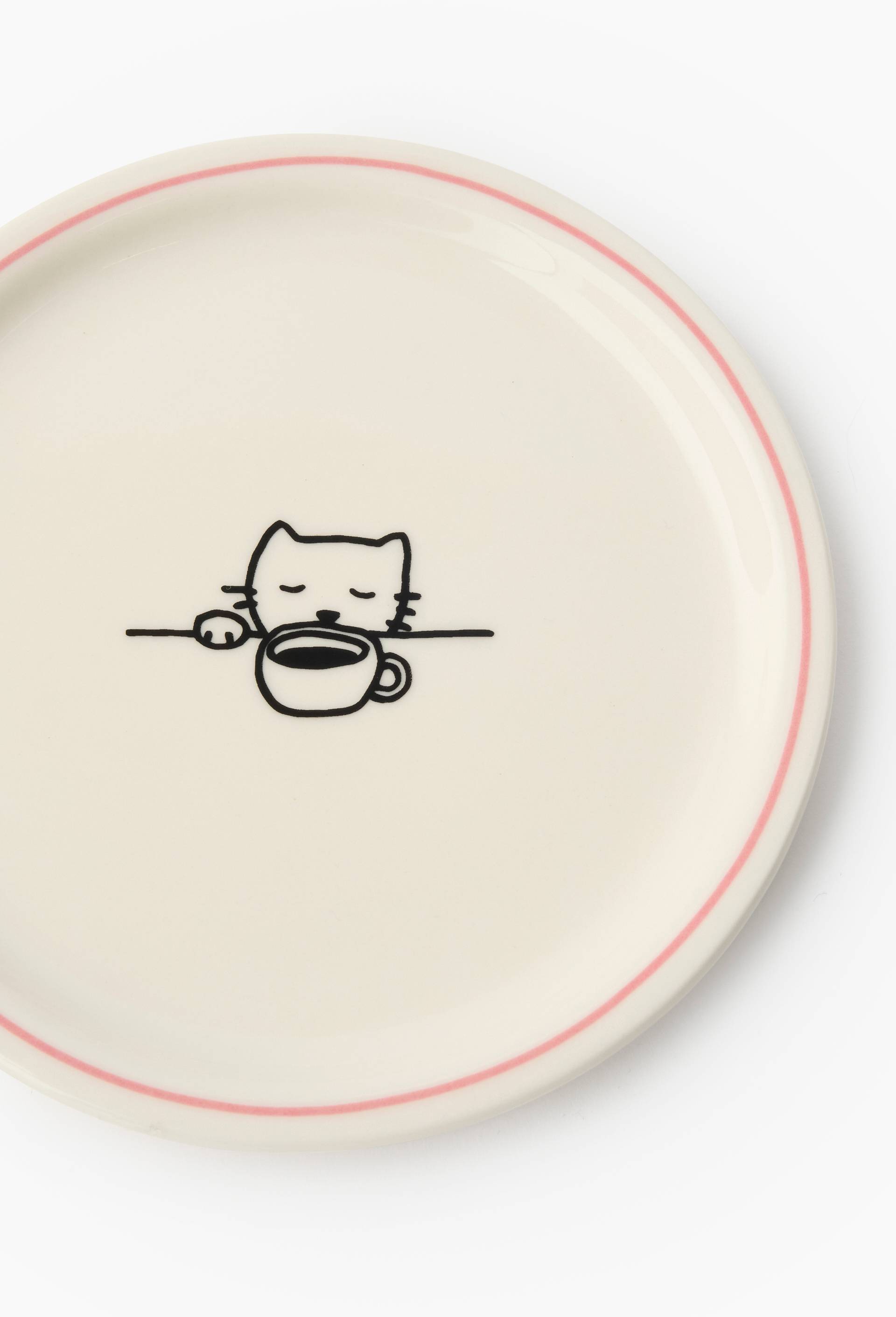 Assiette &agrave; pain finition imprim&eacute;e, 15cm, Blanc, large image number 1