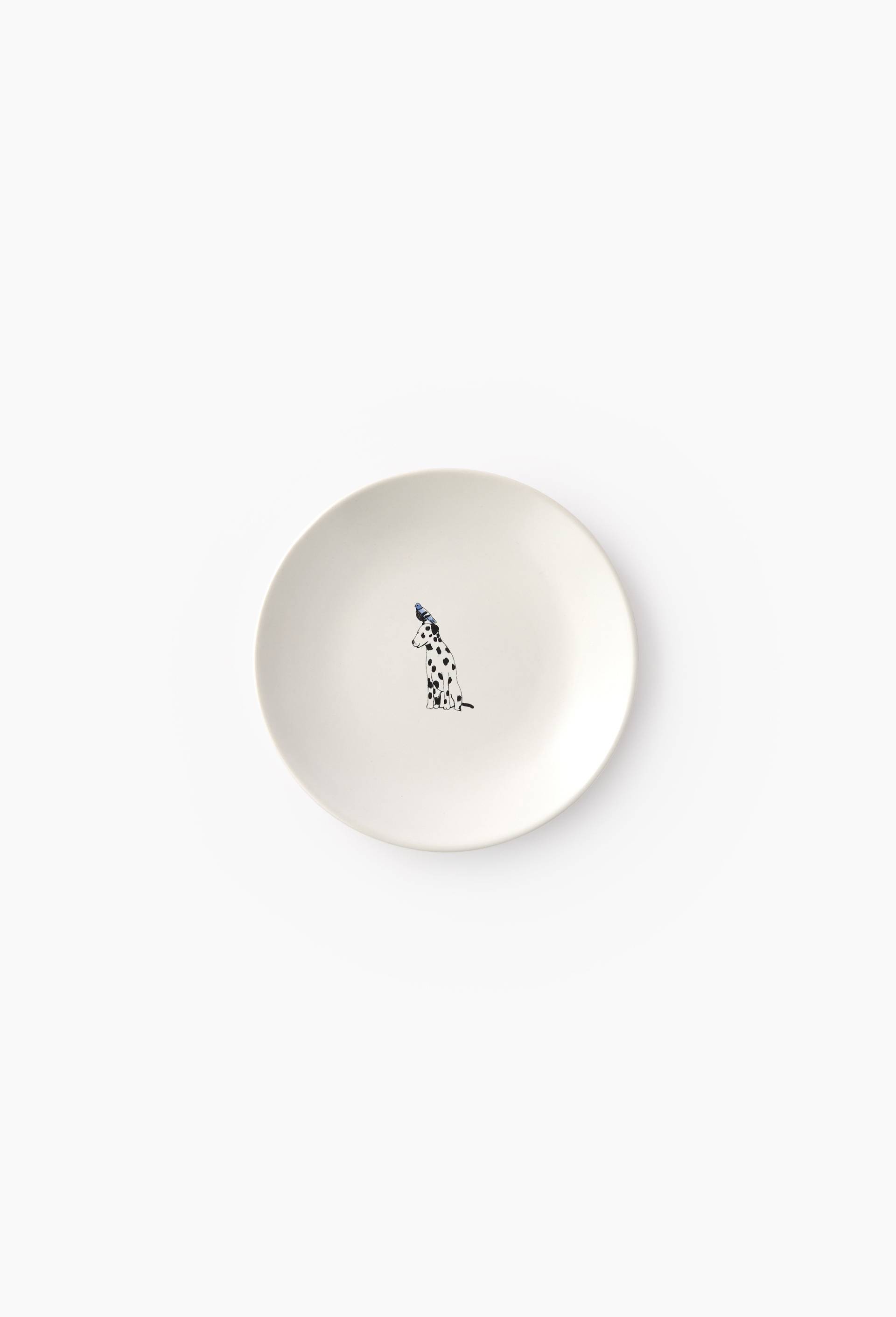 Assiette &agrave; pain finition imprim&eacute;e, 14cm, Blanc, large image number 0