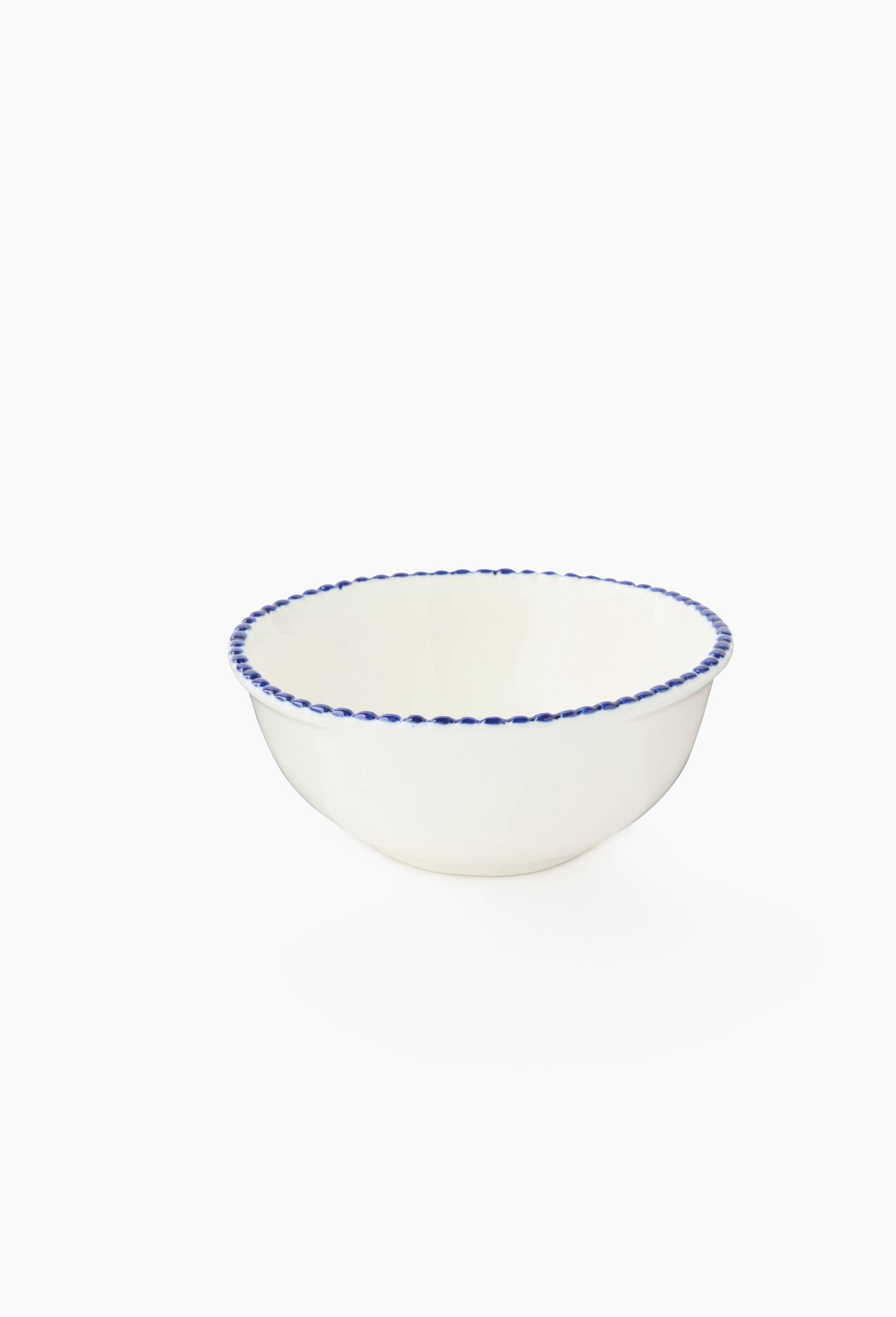Bol finition perl&eacute;e, 15x6cm, Blanc, large image number 0.0