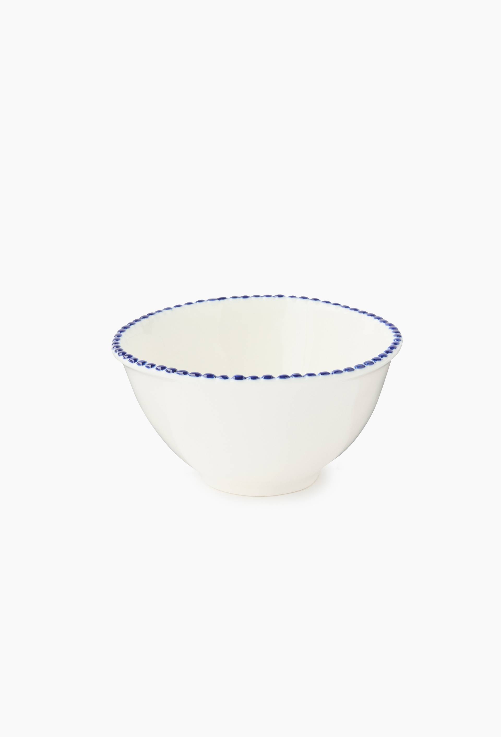 Bol finition perl&eacute;e, 15x8cm, Blanc, large image number 0