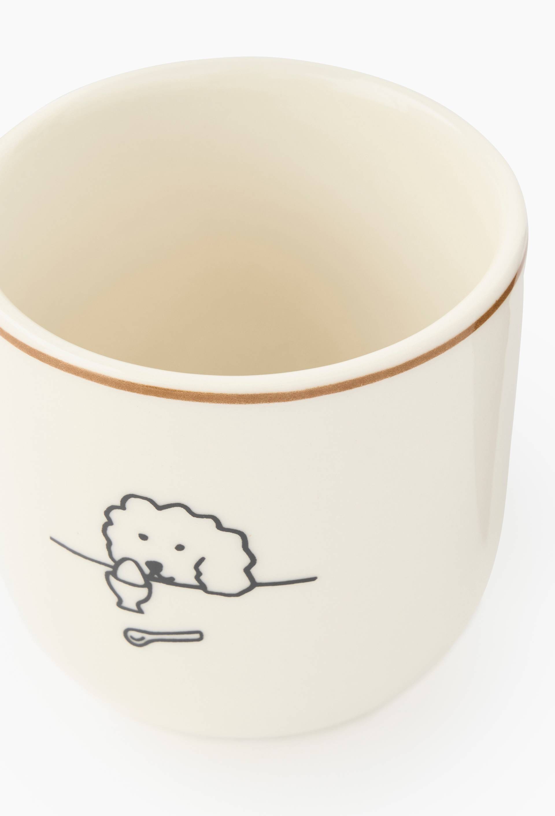 Tasse finition imprim&eacute;e, 20cl, Ecru, large image number 1.0