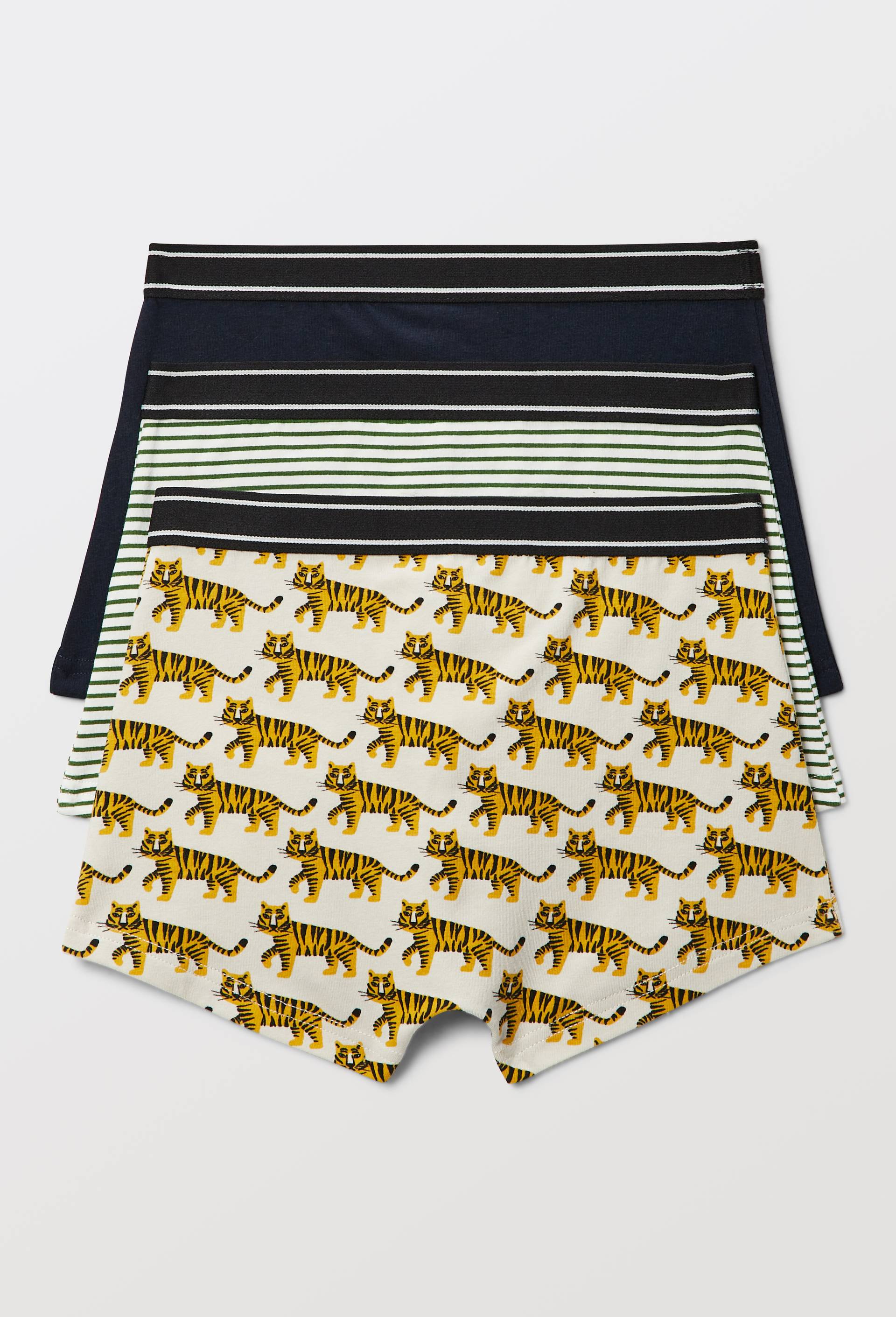 Lot de 3 boxers imprim&eacute;s en coton BIO GOTS, Jaune, large image number 1.0