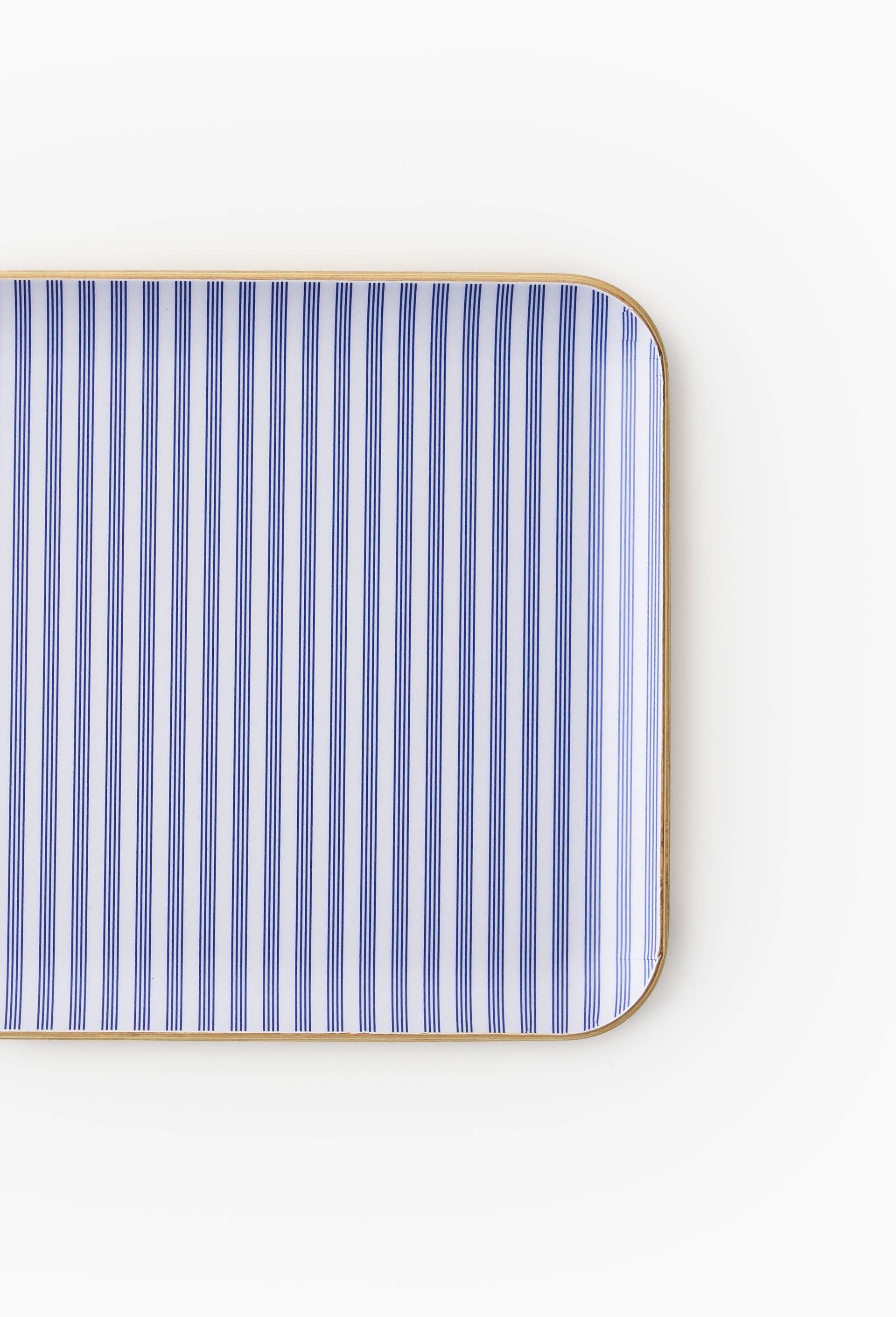 Plateau finition imprim&eacute;e, 27x20cm, Bleu, large image number 1.0