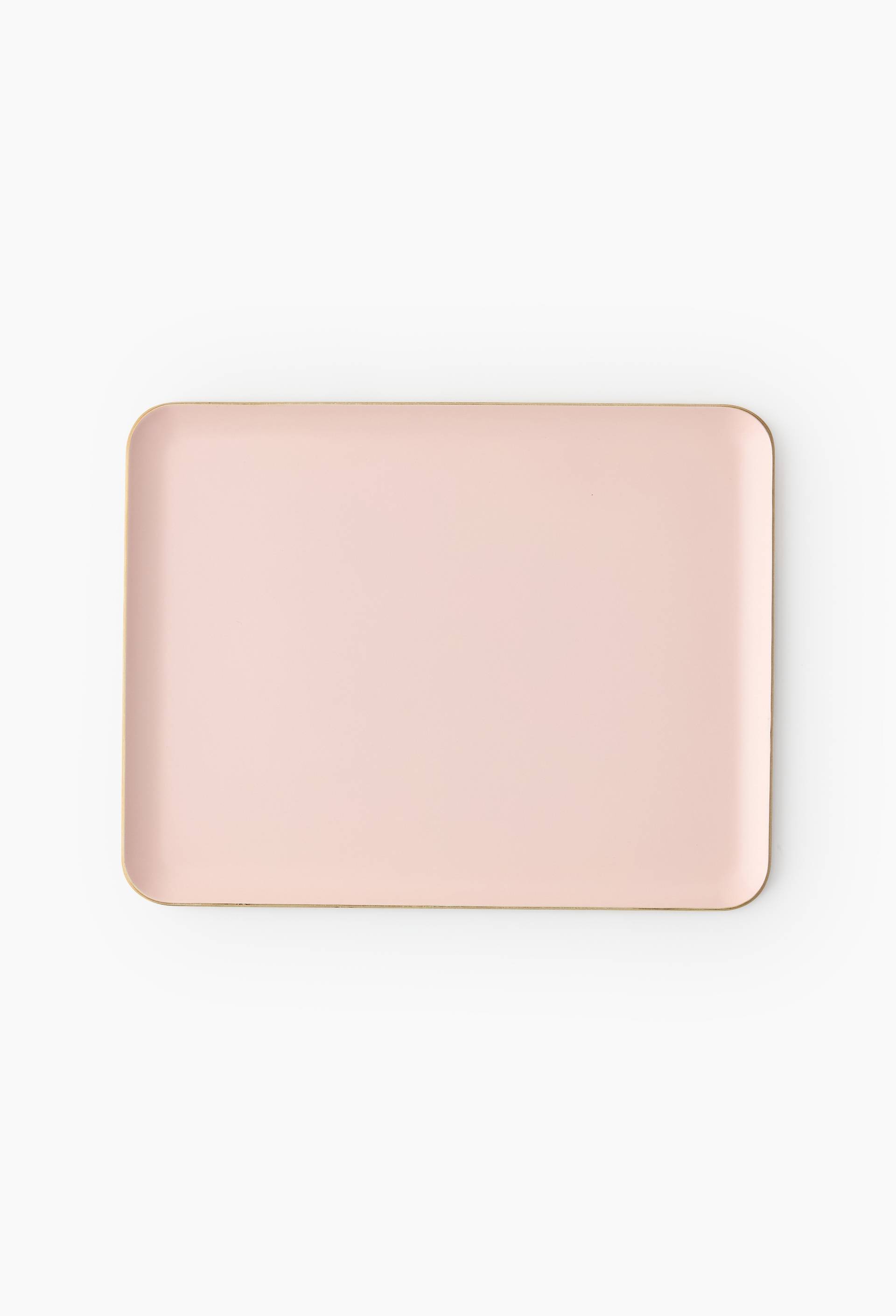Plateau rectangulaire, 36 x 28cm, Rose clair, large image number 0