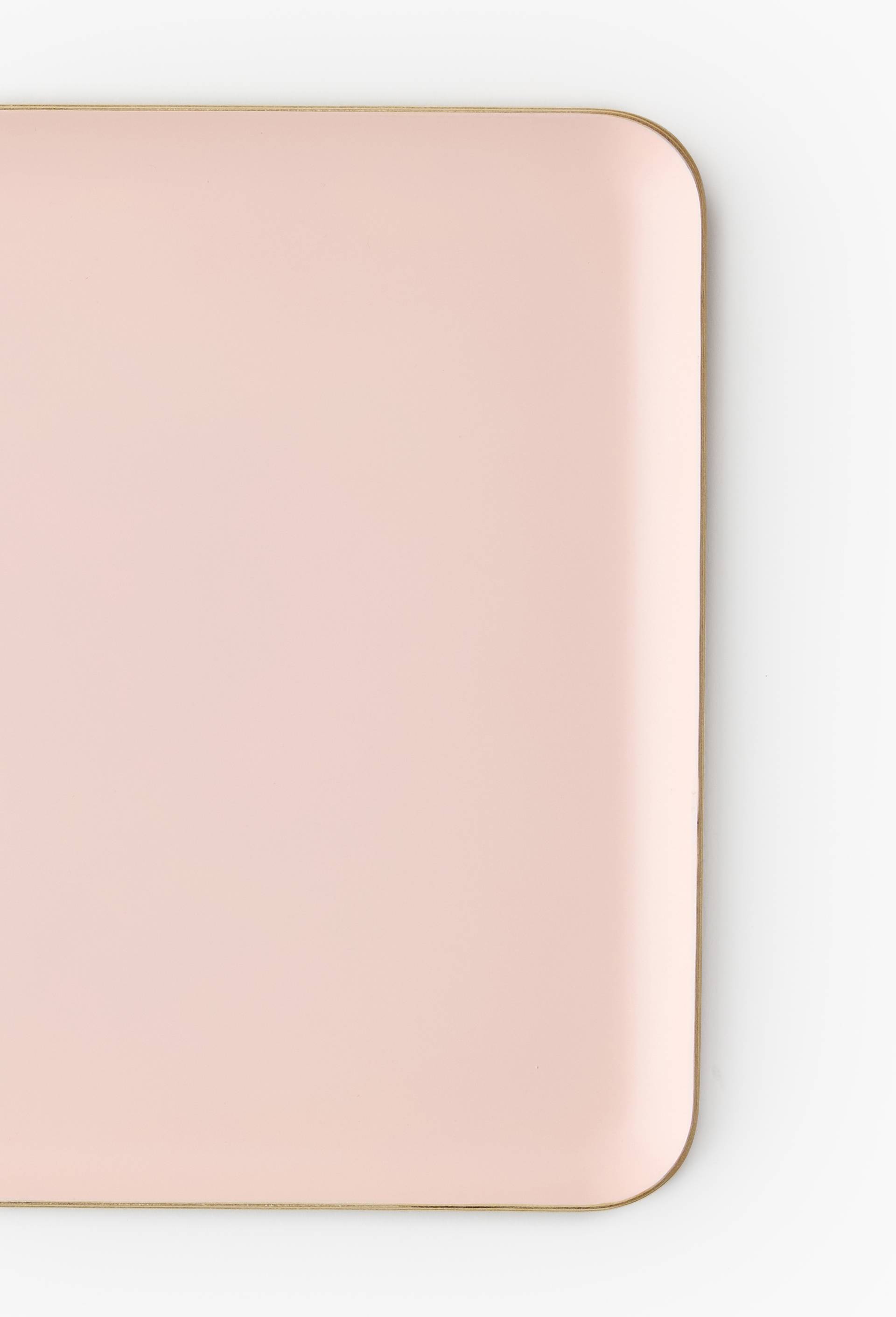 Plateau rectangulaire, 36 x 28cm, Rose clair, large image number 1.0