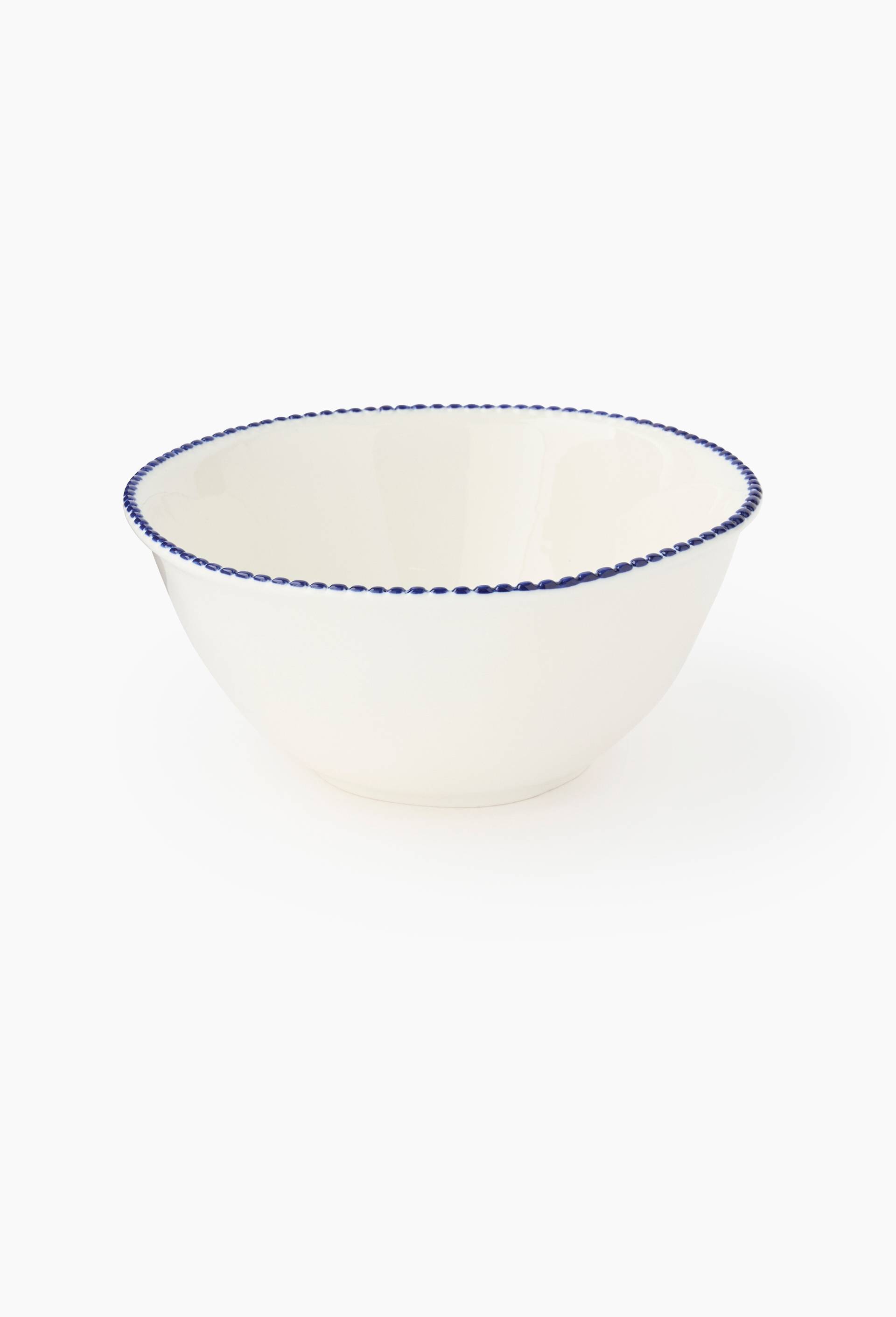 Saladier finition perl&eacute;e, 21cm, Blanc, large image number 0