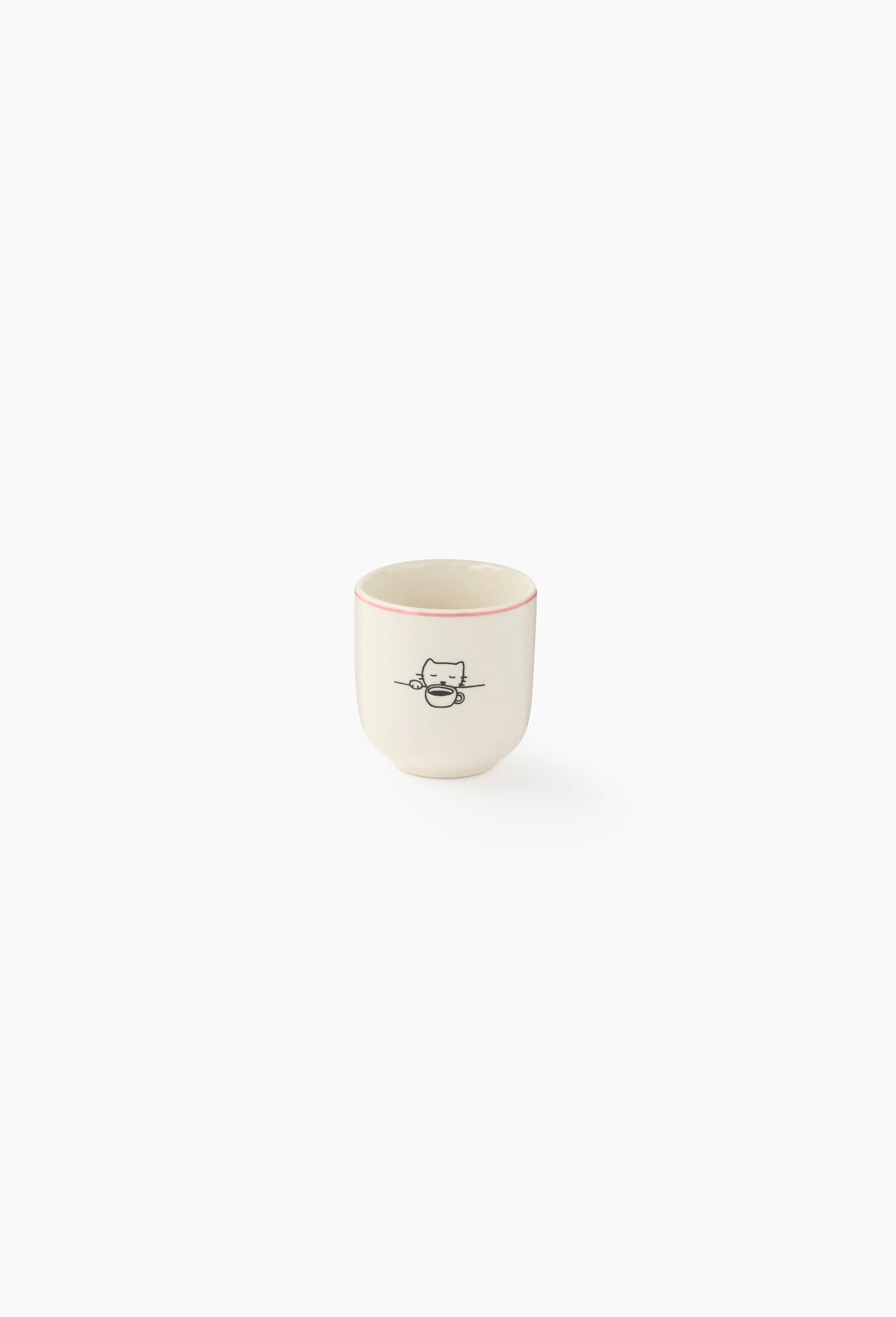 Tasse finition imprim&eacute;e, 20cl, Ecru, large image number 0.0